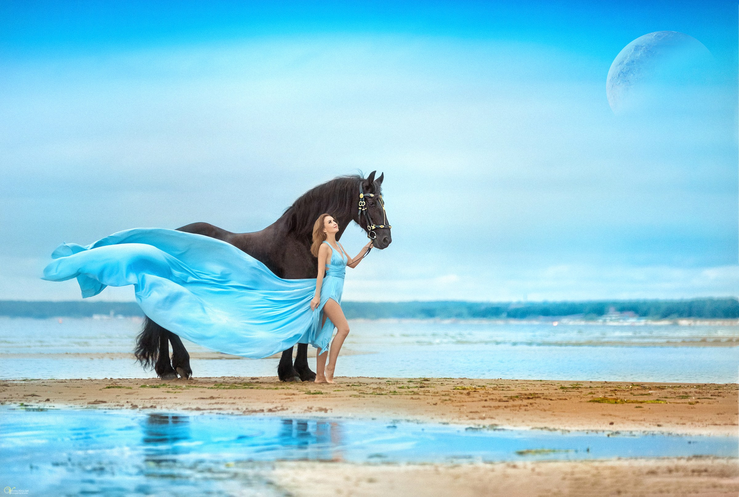 Фотосессии с лошадьми летом. Фотограф женский и мужской портрет Санкт-Петербург