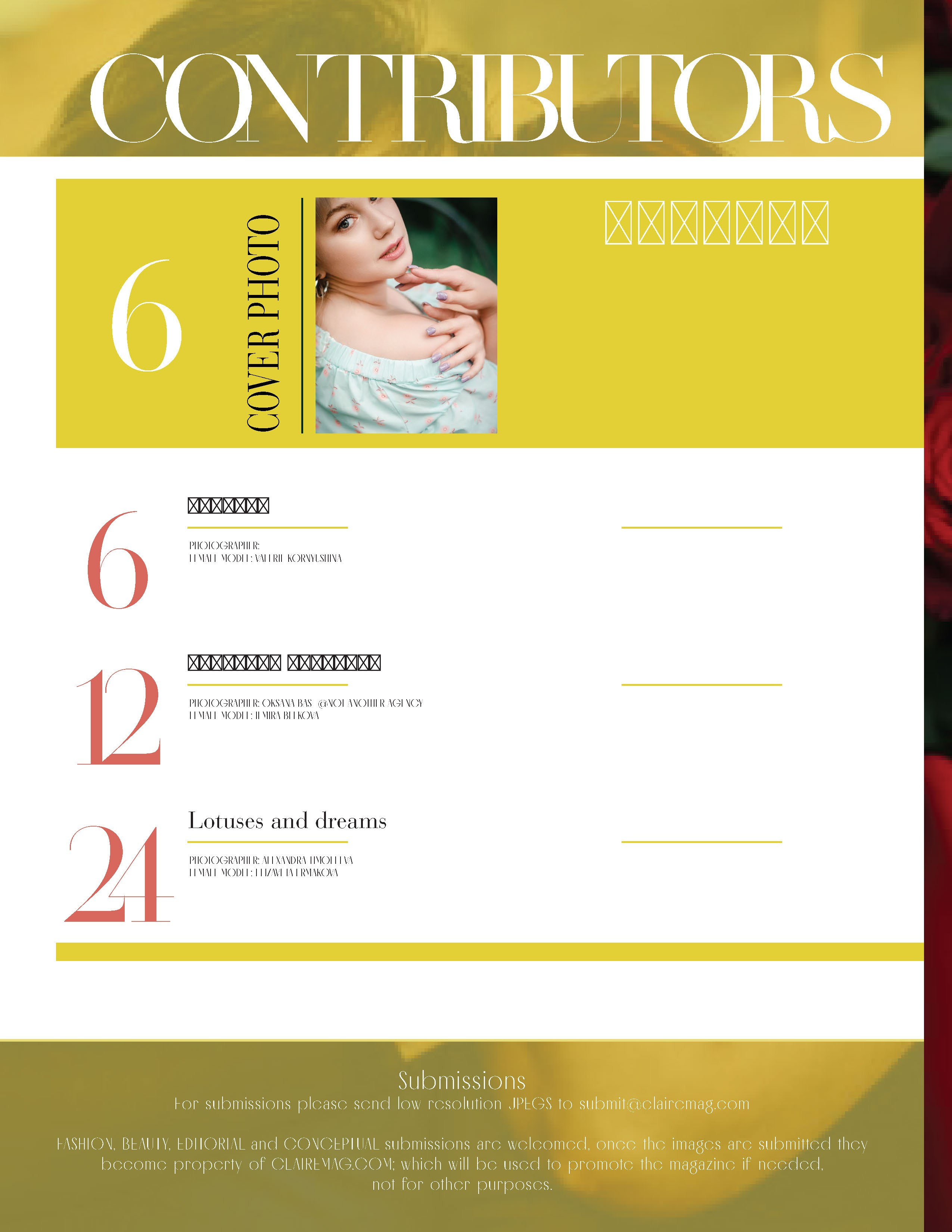 Съемка для международных журналов в Брянске