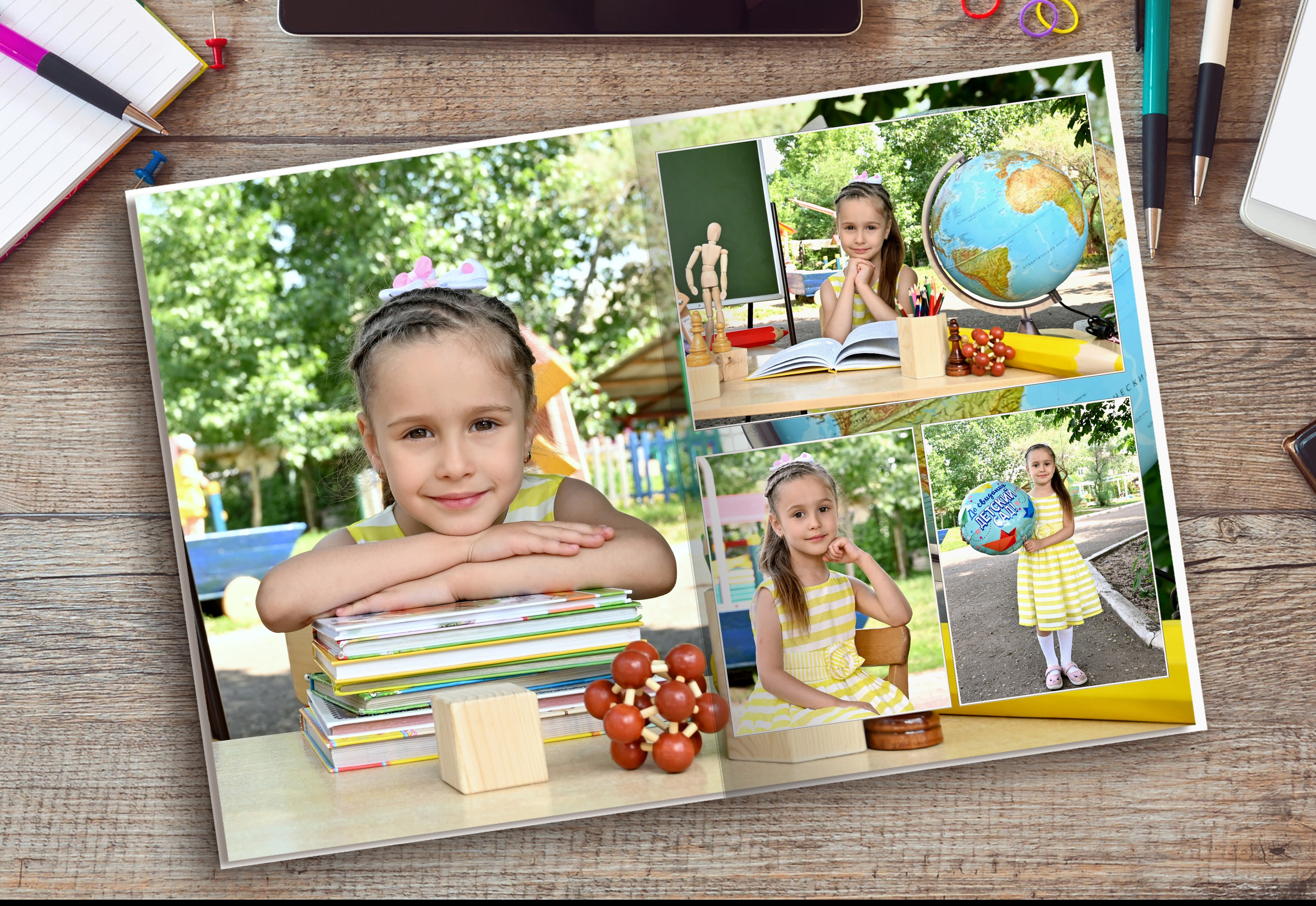 Лето — 3 разворота. Надежда Хабарина школьный и детский фотограф в Самаре АЛЬБОМЫ от 1700р