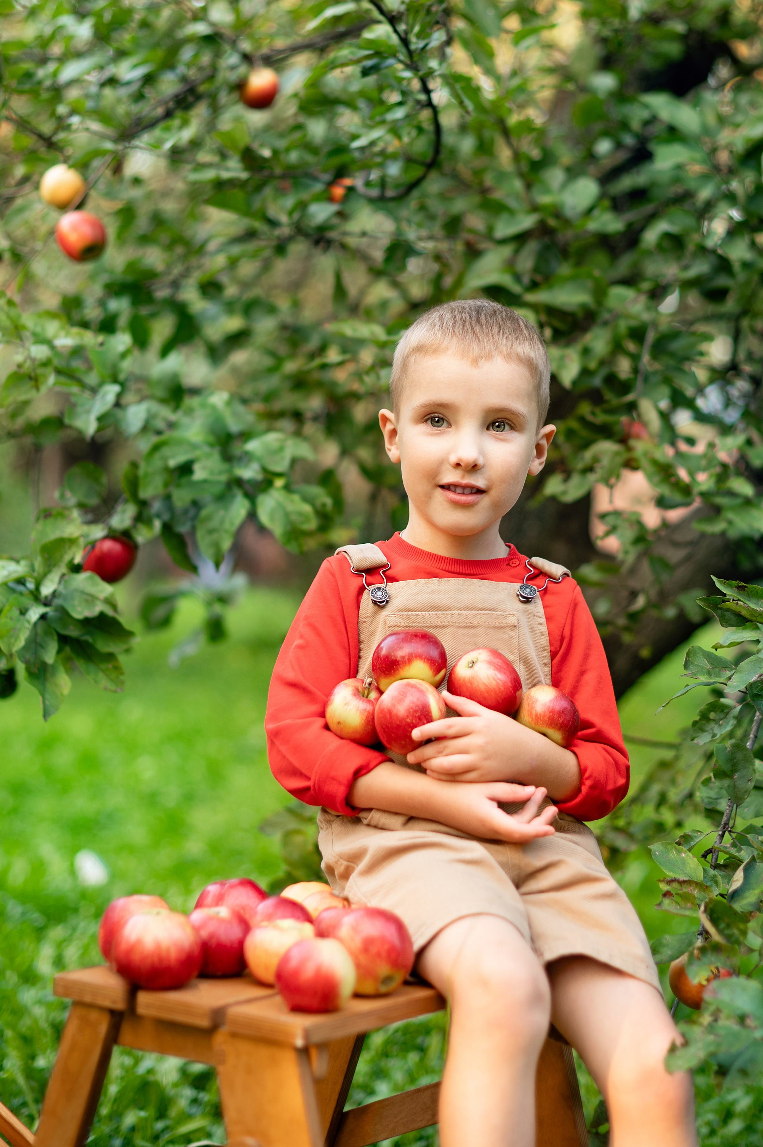 Яблоки. Детский и семейный фотограф г. Москва Оксана Катаджи