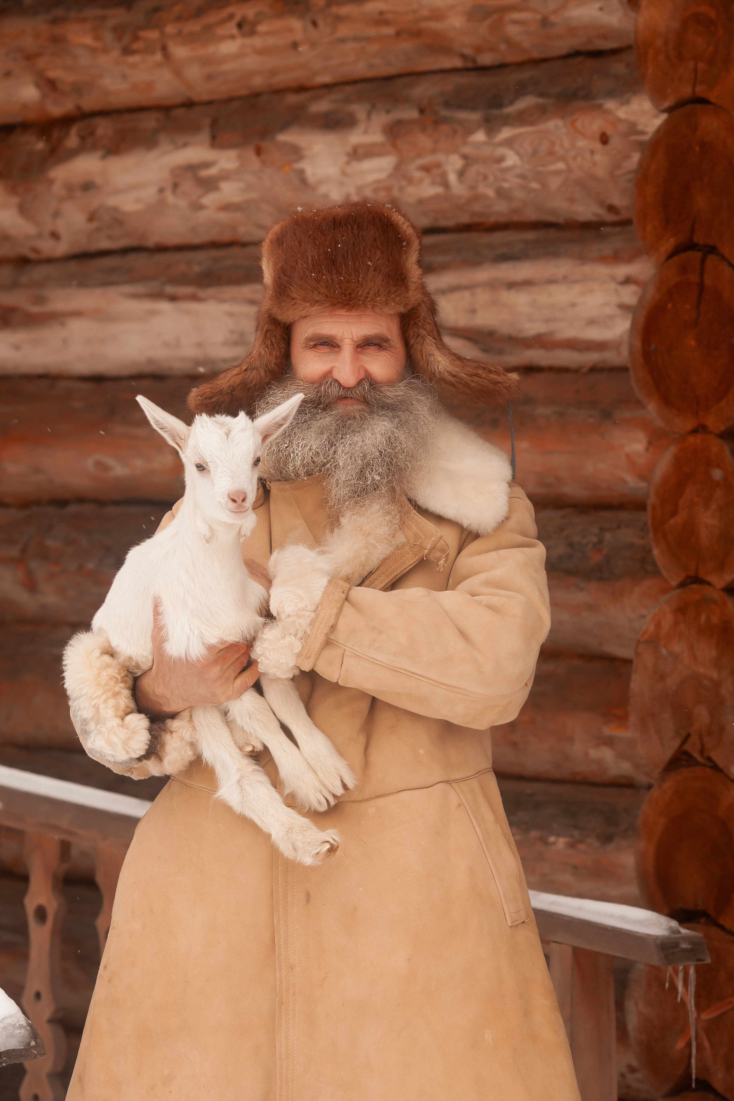 С козленком. Семейный и детский фотограф в Москве Дорогова Екатерина