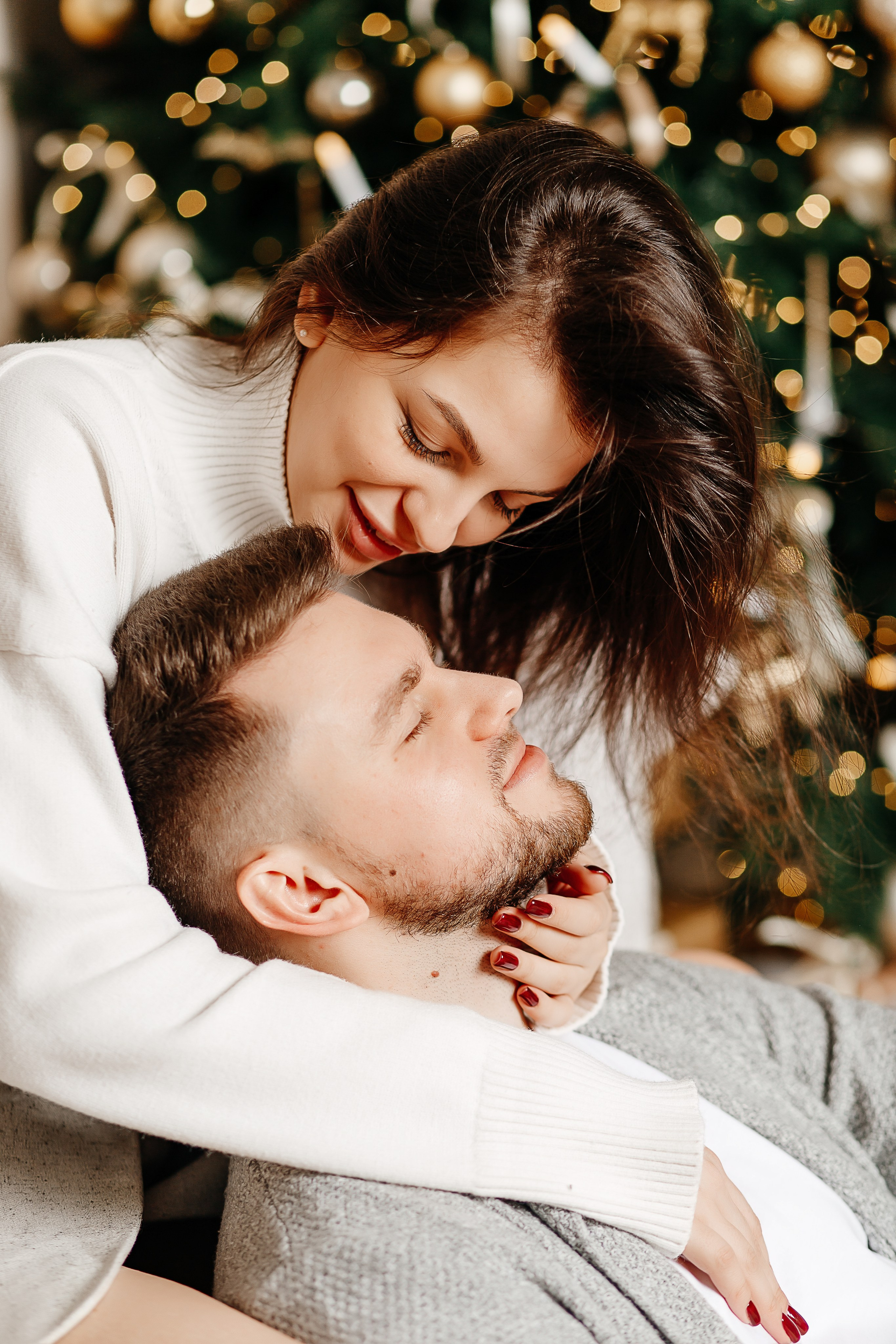 Новогодняя фотосессия для влюбленных в Московской фотостудии. Фотограф в Подольске — Мария Бучнева
