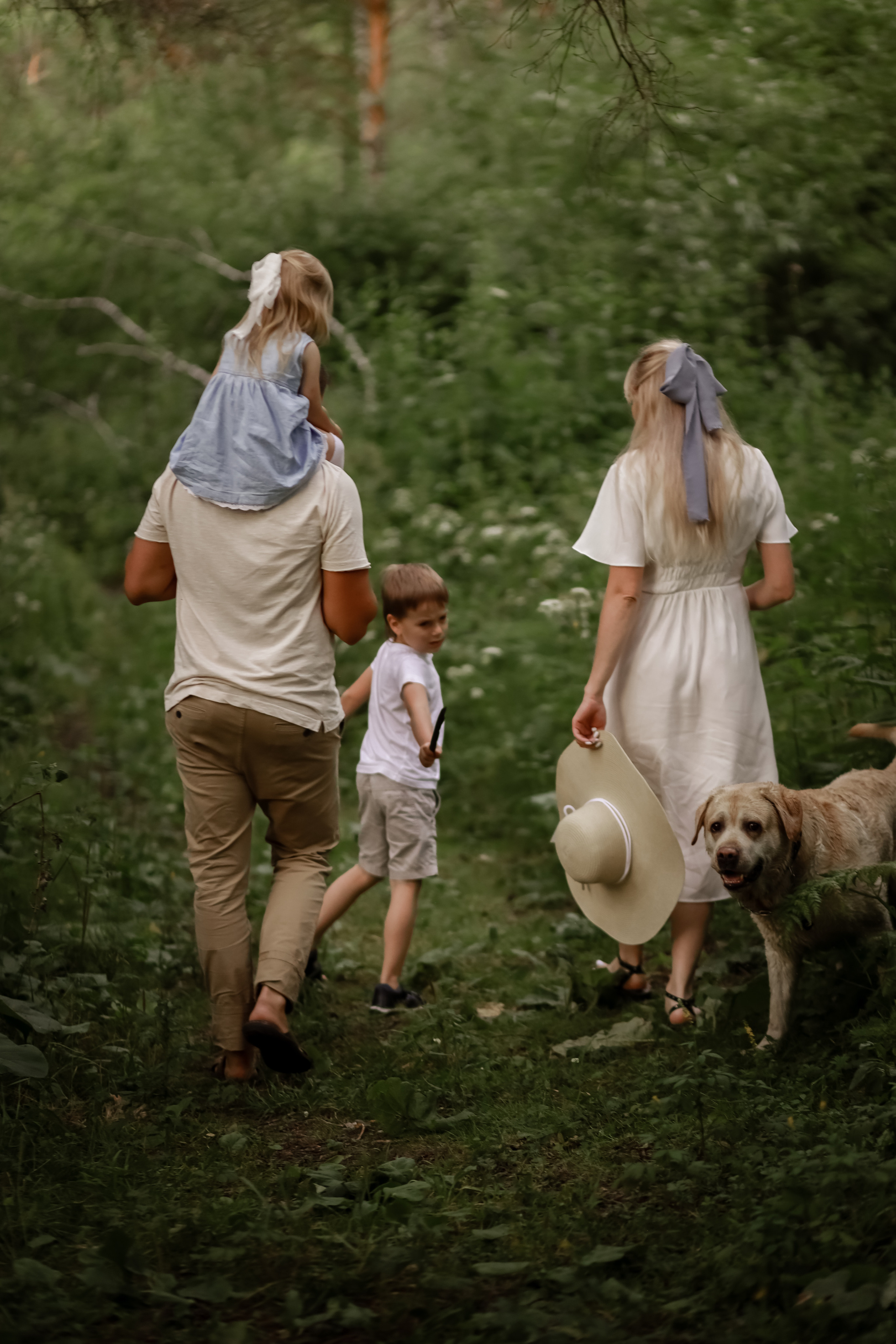 Семейная съемка на улице