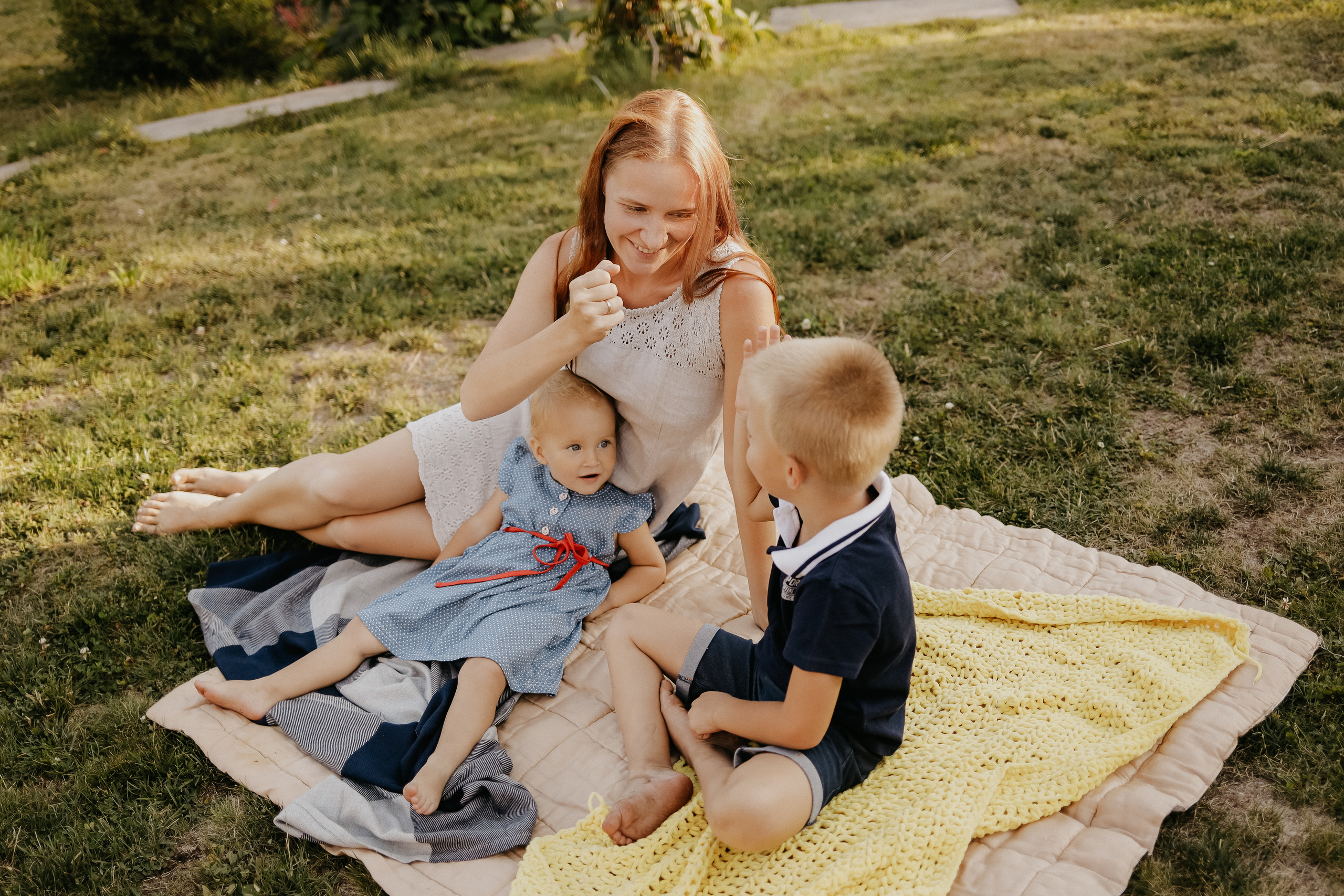 Семейная съемка на улице