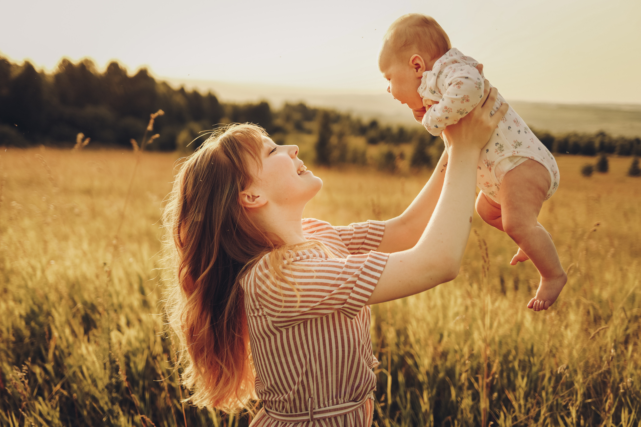 Семейная съемка на улице