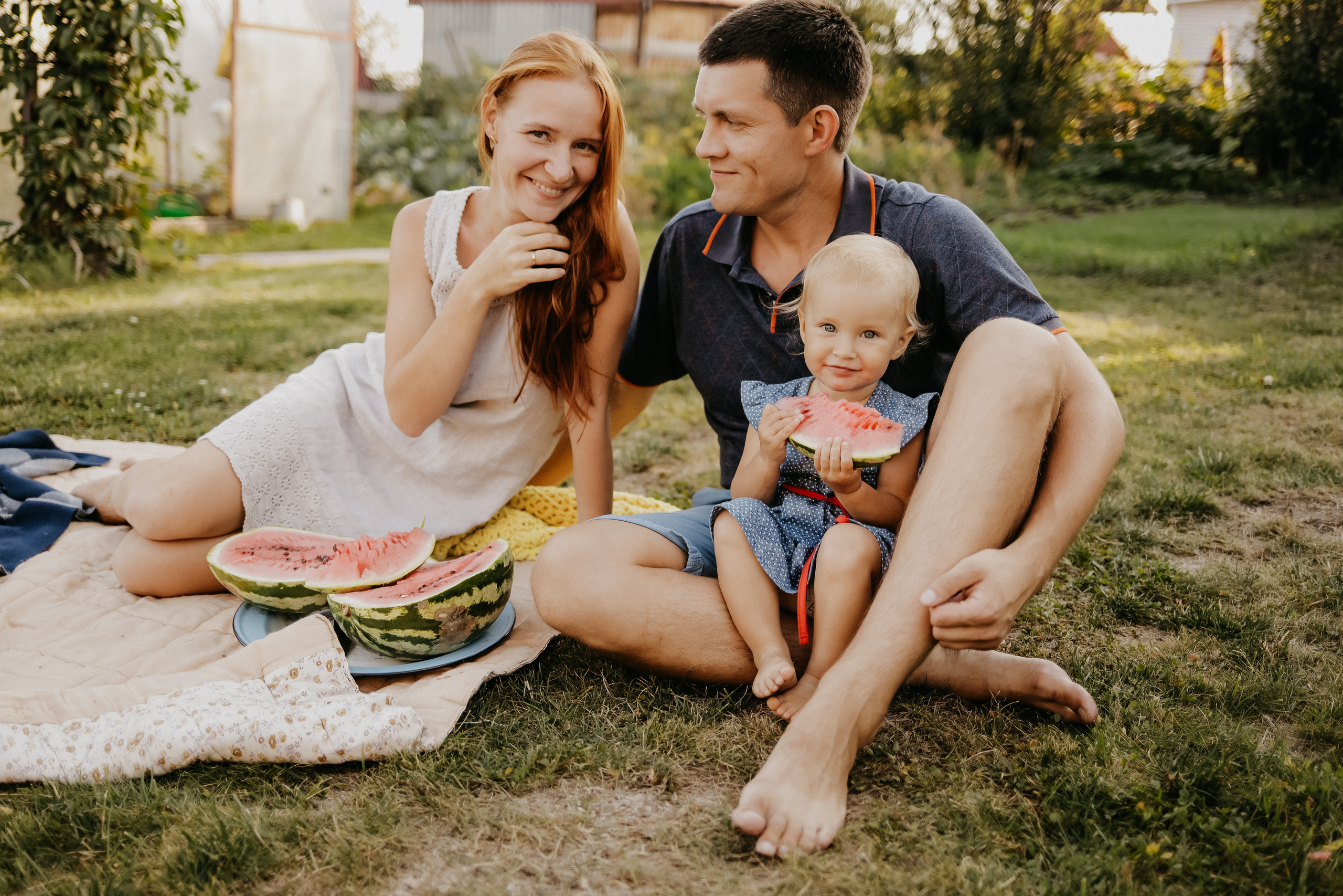 Семейная съемка на улице