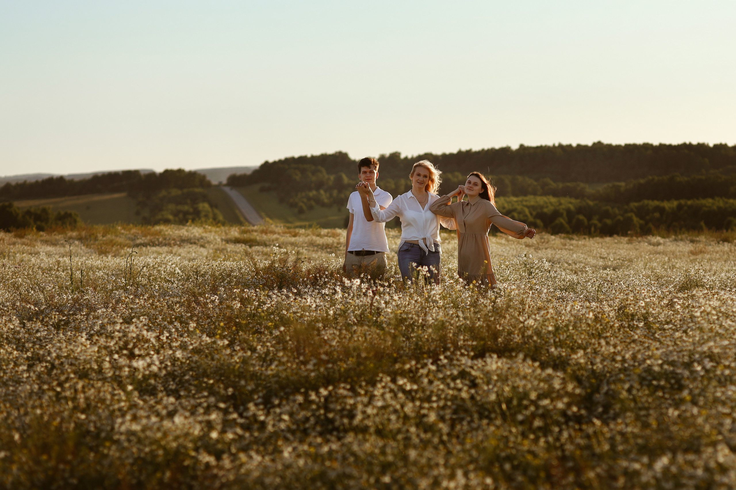 Семейная съемка на улице