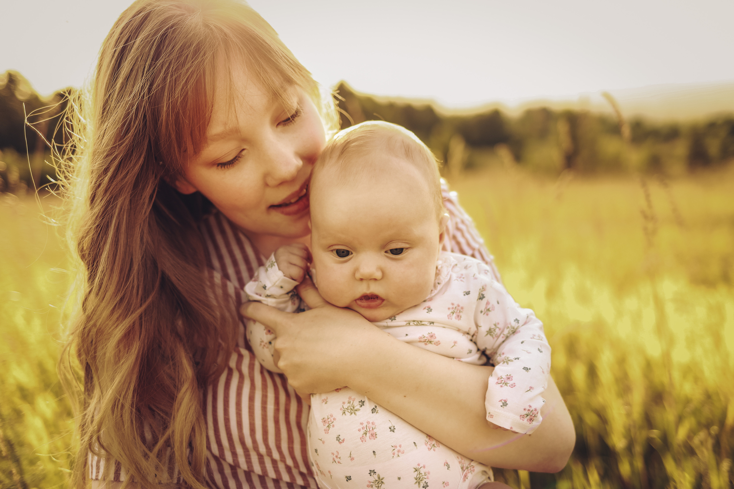 Семейная съемка на улице