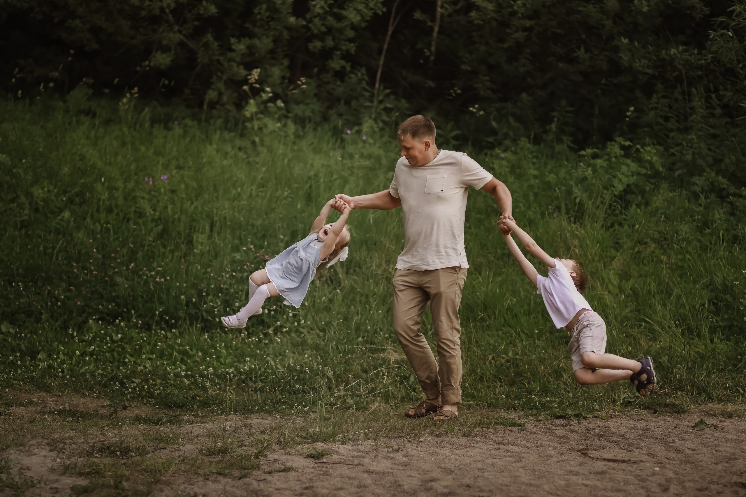 Семейная съемка на улице