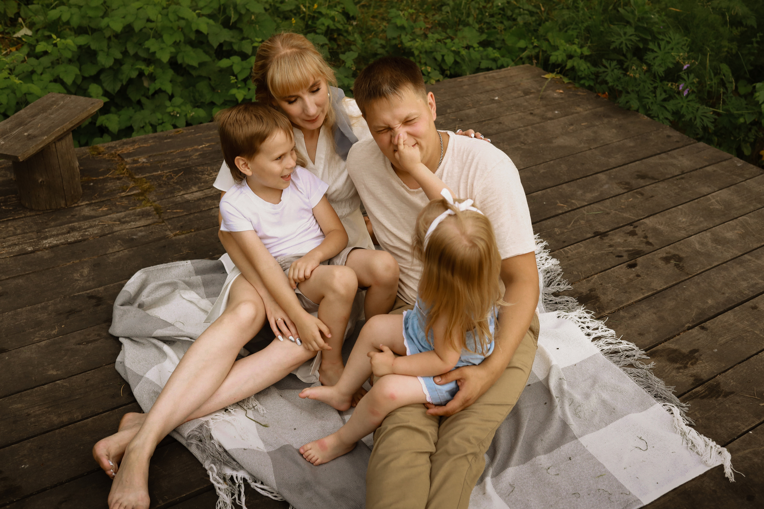 Семейная съемка на улице