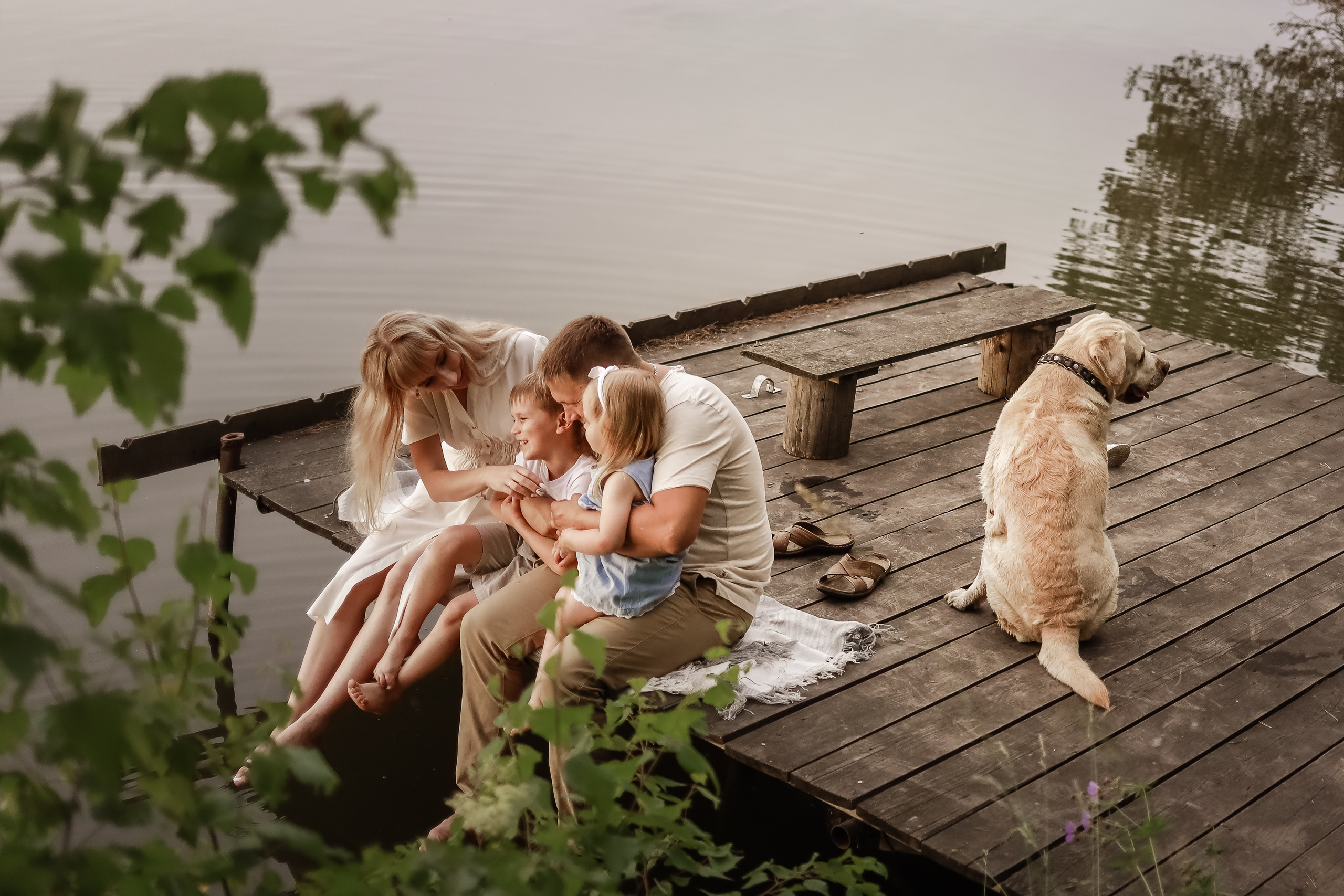 Семейная съемка на улице