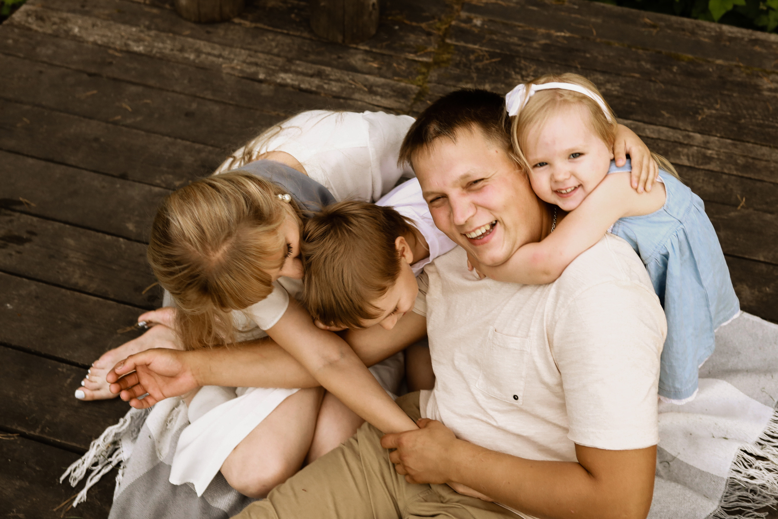 Семейная съемка на улице