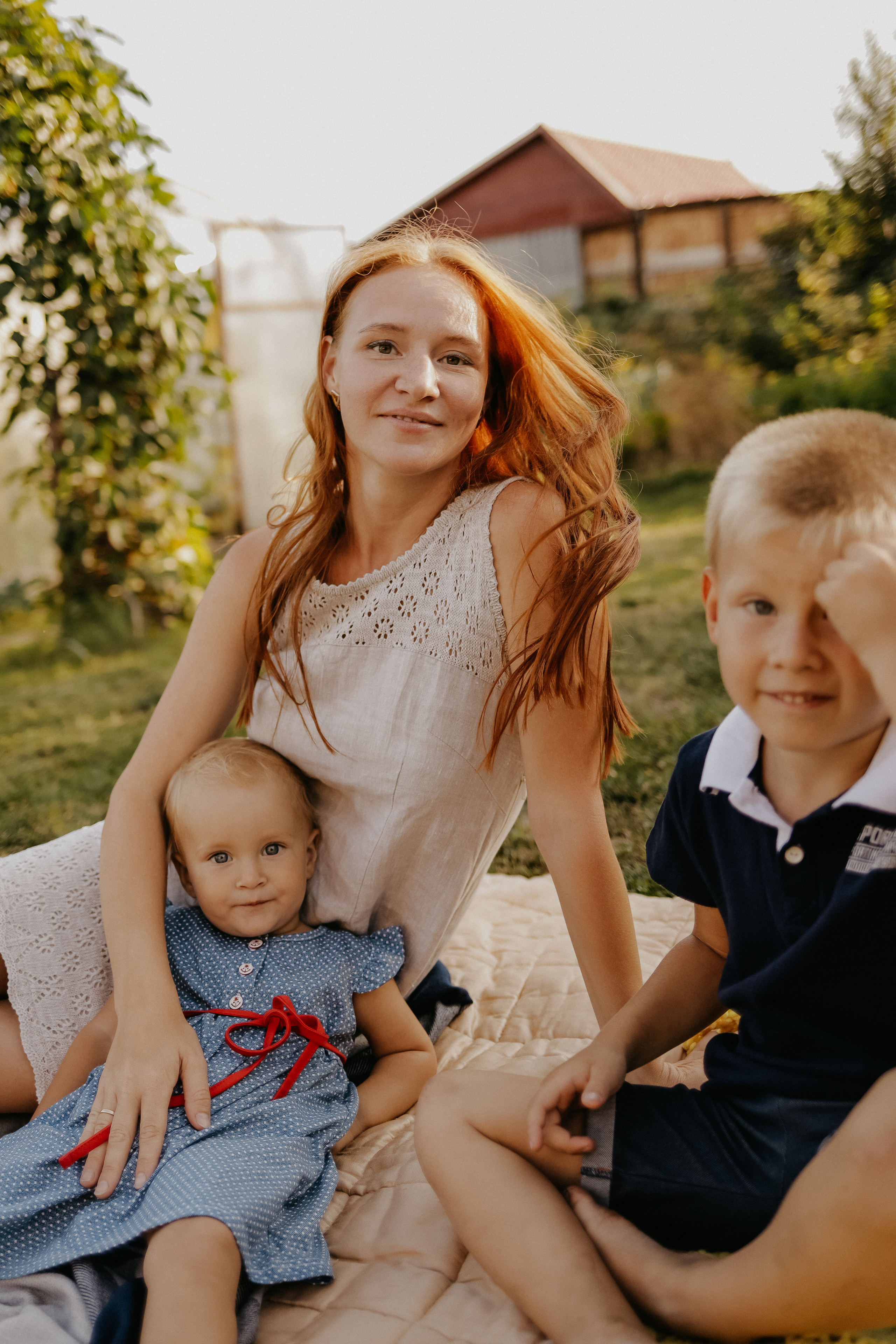 Семейная съемка на улице