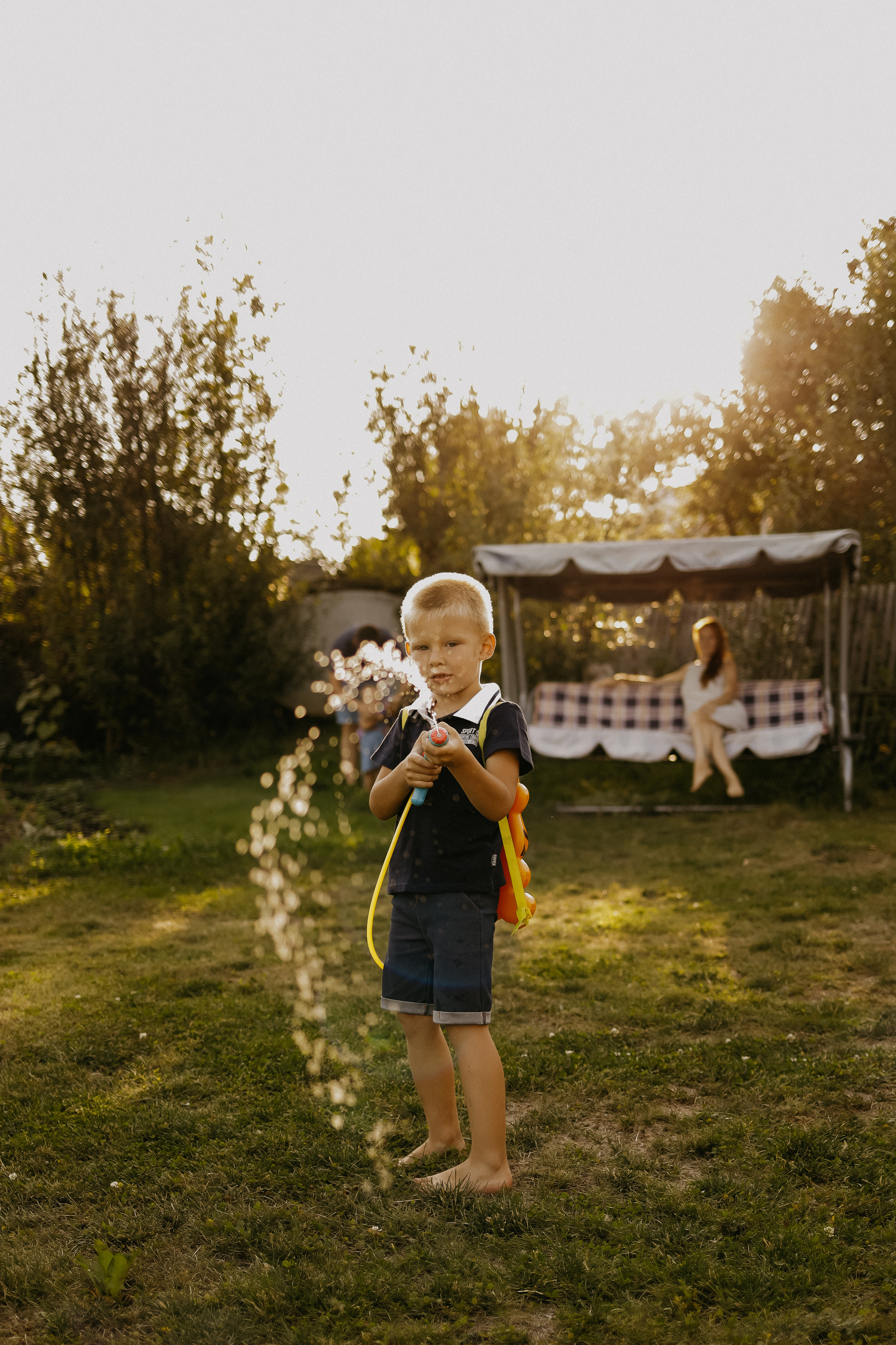 Семейная съемка на улице
