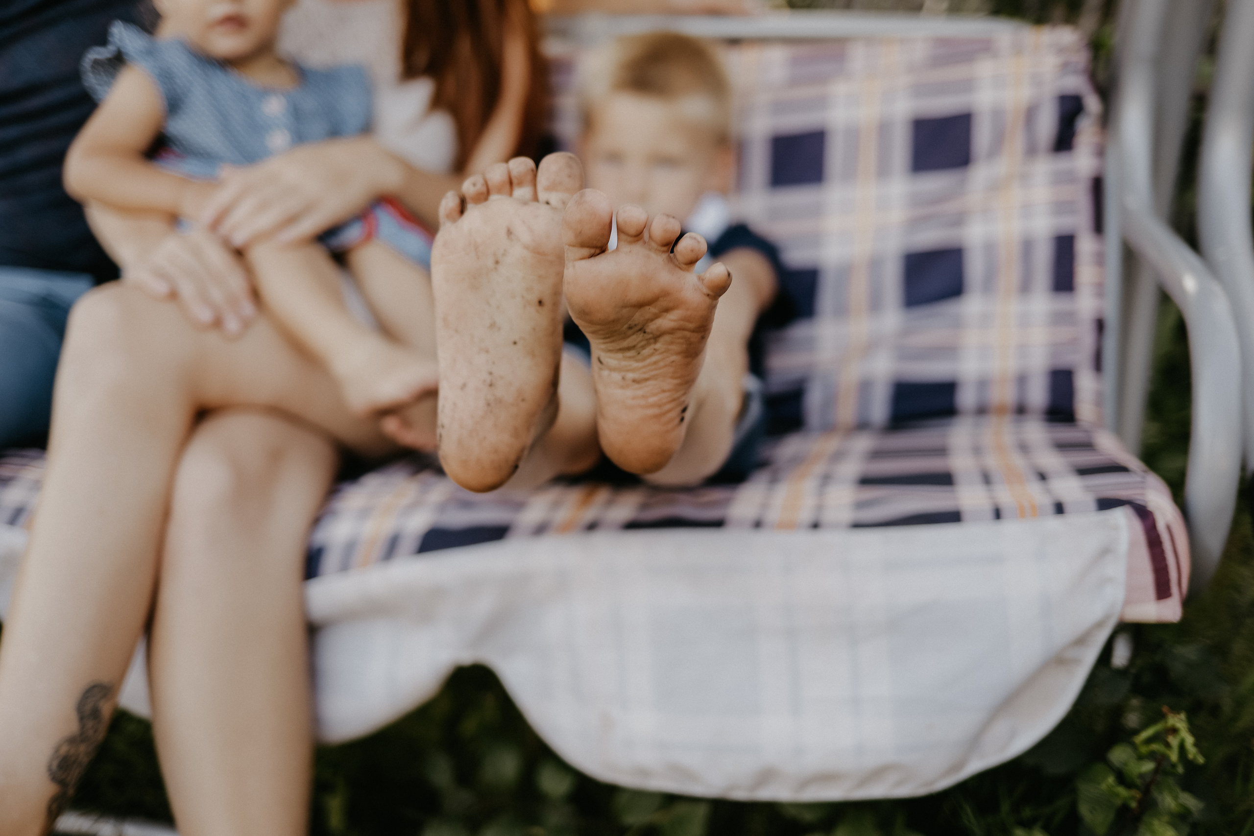 Семейная съемка на улице