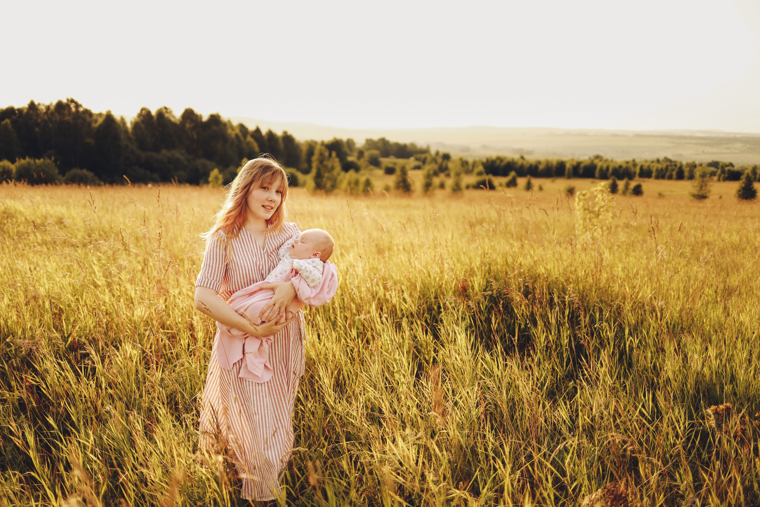 Семейная съемка на улице