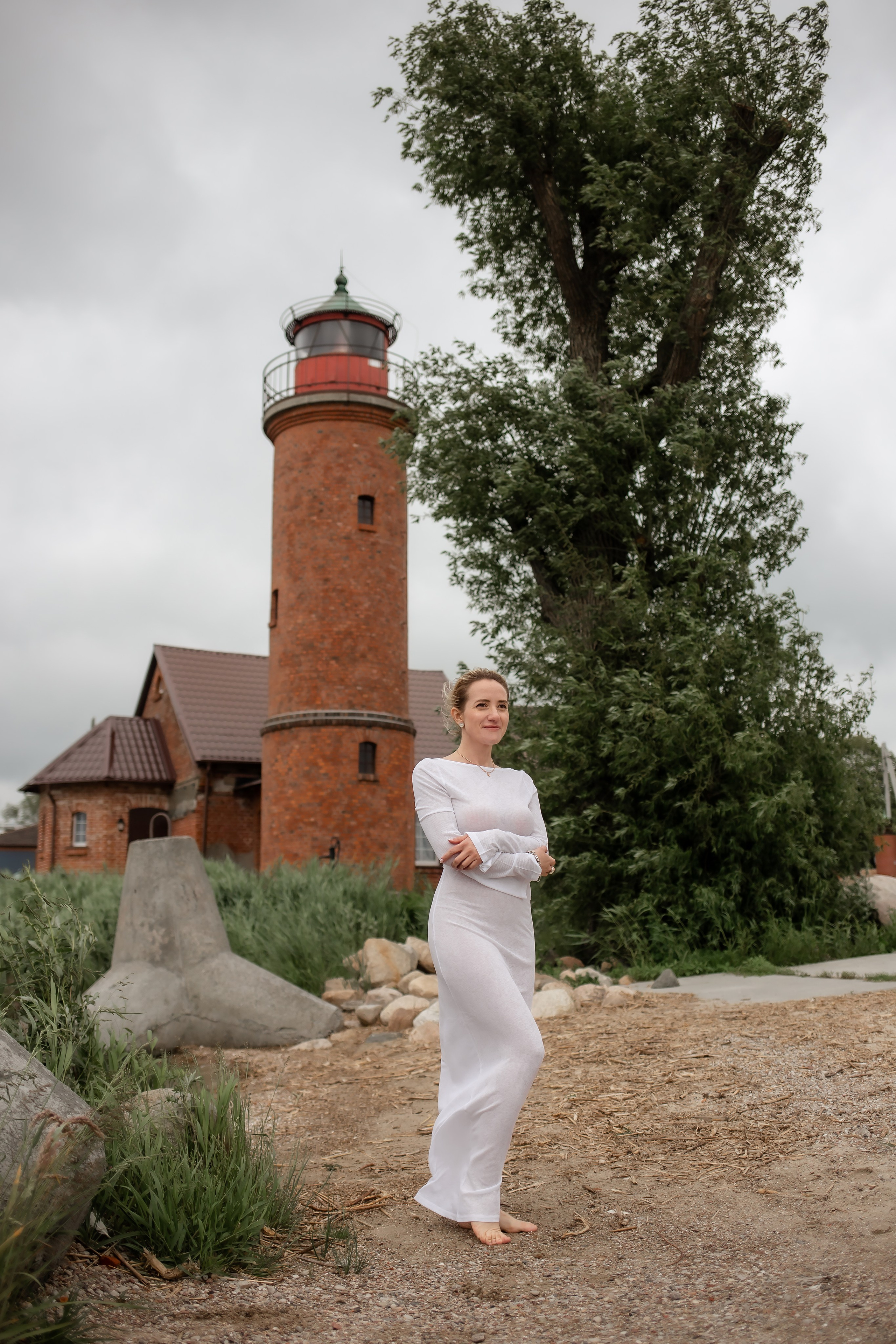 Катя. Маяк в Заливино. Фотограф в Калининграде Решетникова Алина