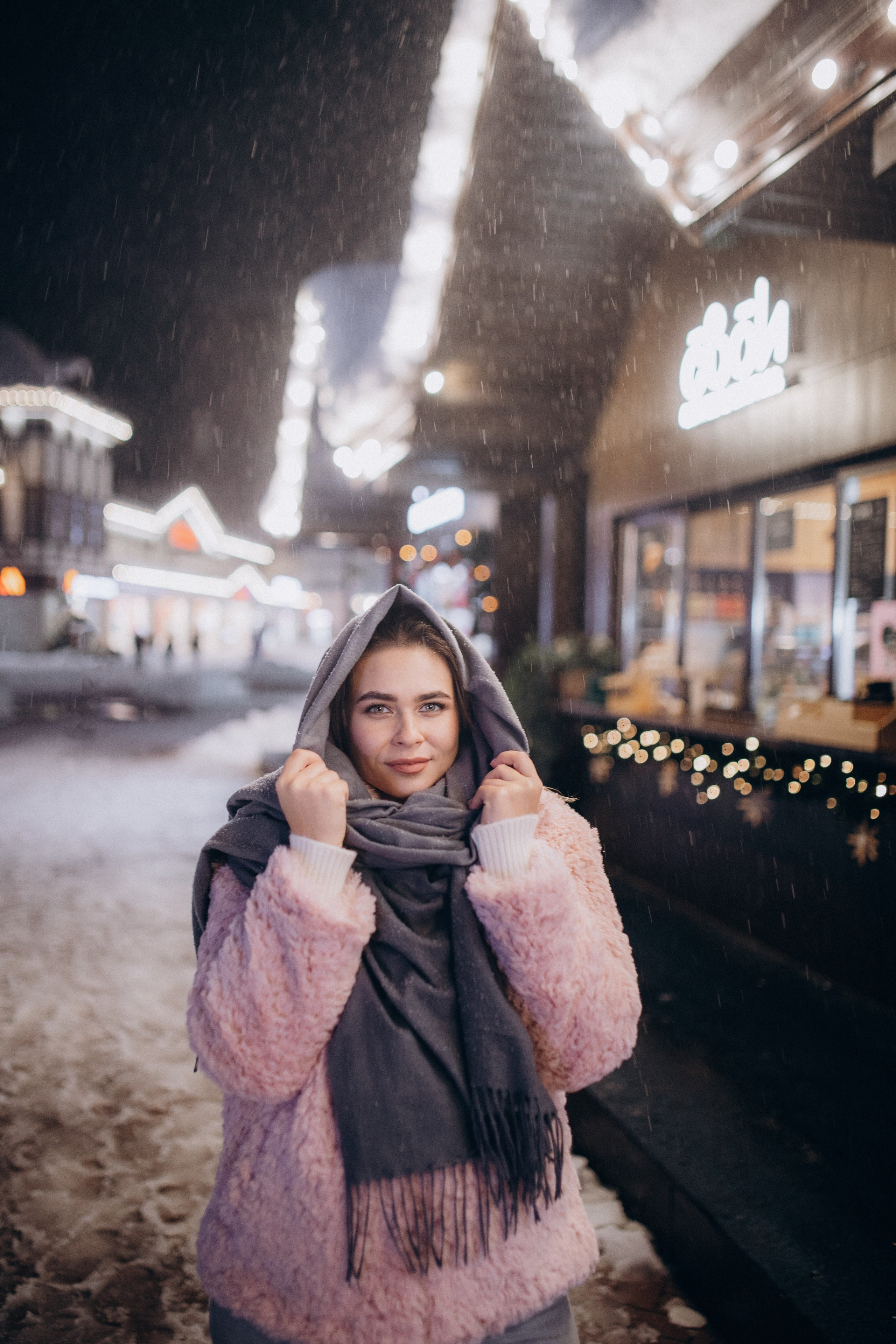 Зимняя прогулка на Розе Хутор с Кристиной. Фотограф Елизавета Балакир