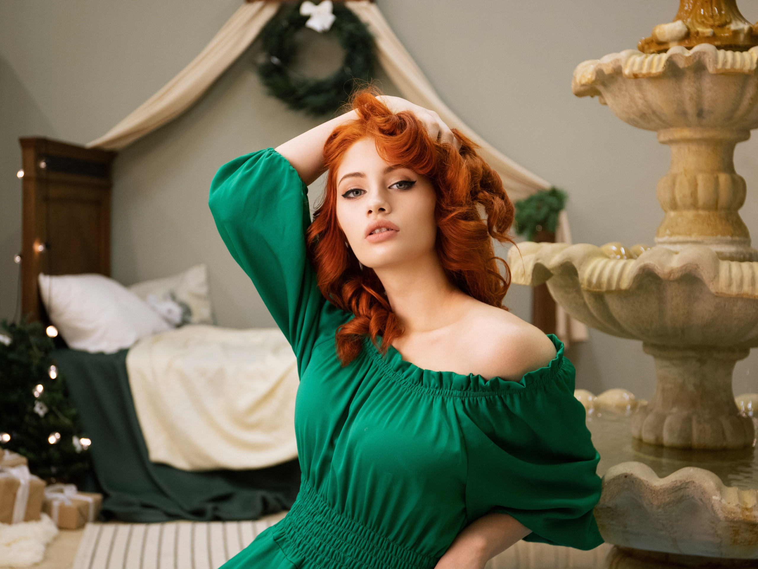 Подруги Новогодняя съемка в студии. Свадебный и семейный фотограф в Москве Мила Широких