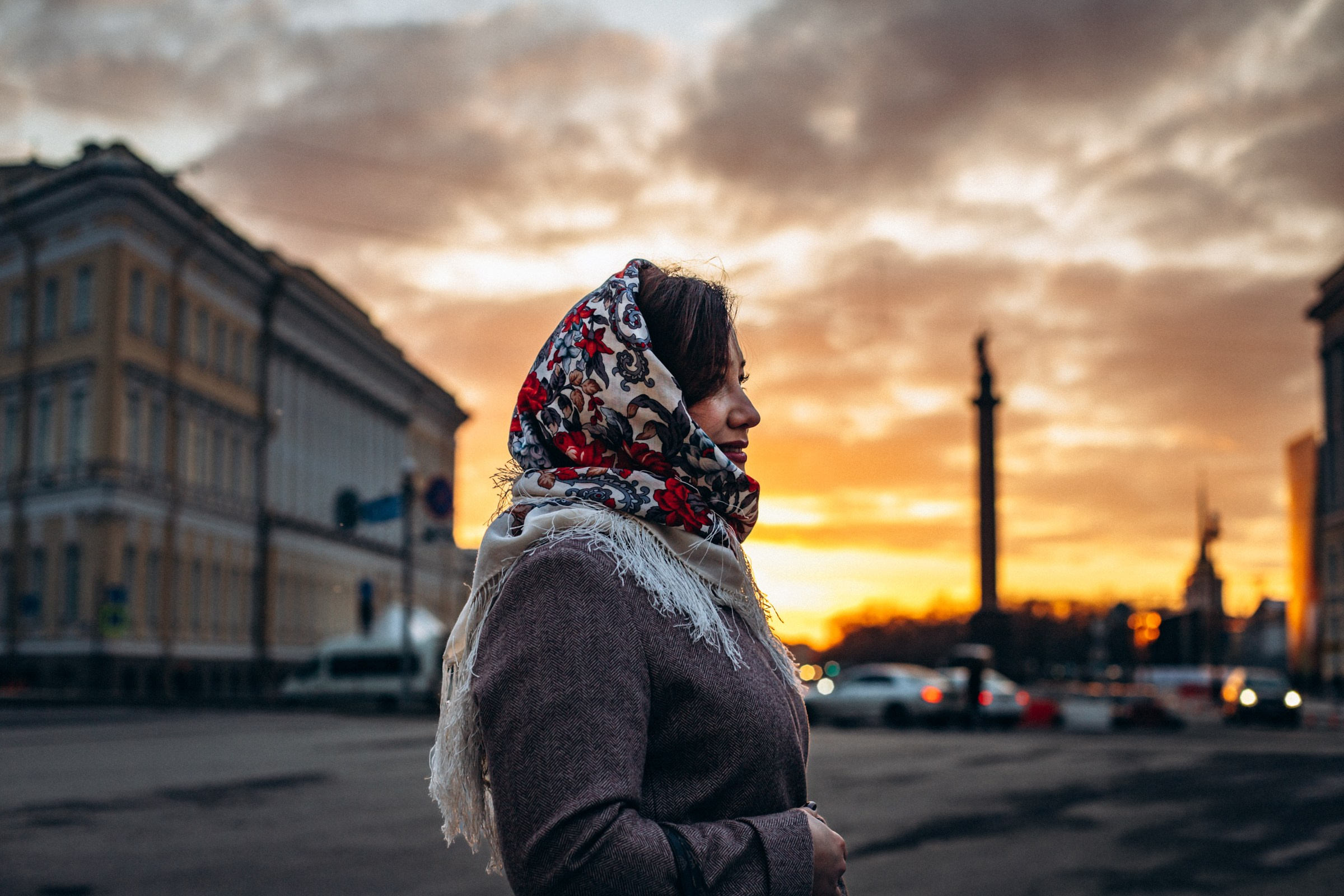 Екатерина в ноябре. Фотопрогулка в Петербурге. Индивидуальный и семейный фотограф в Санкт-Петербурге