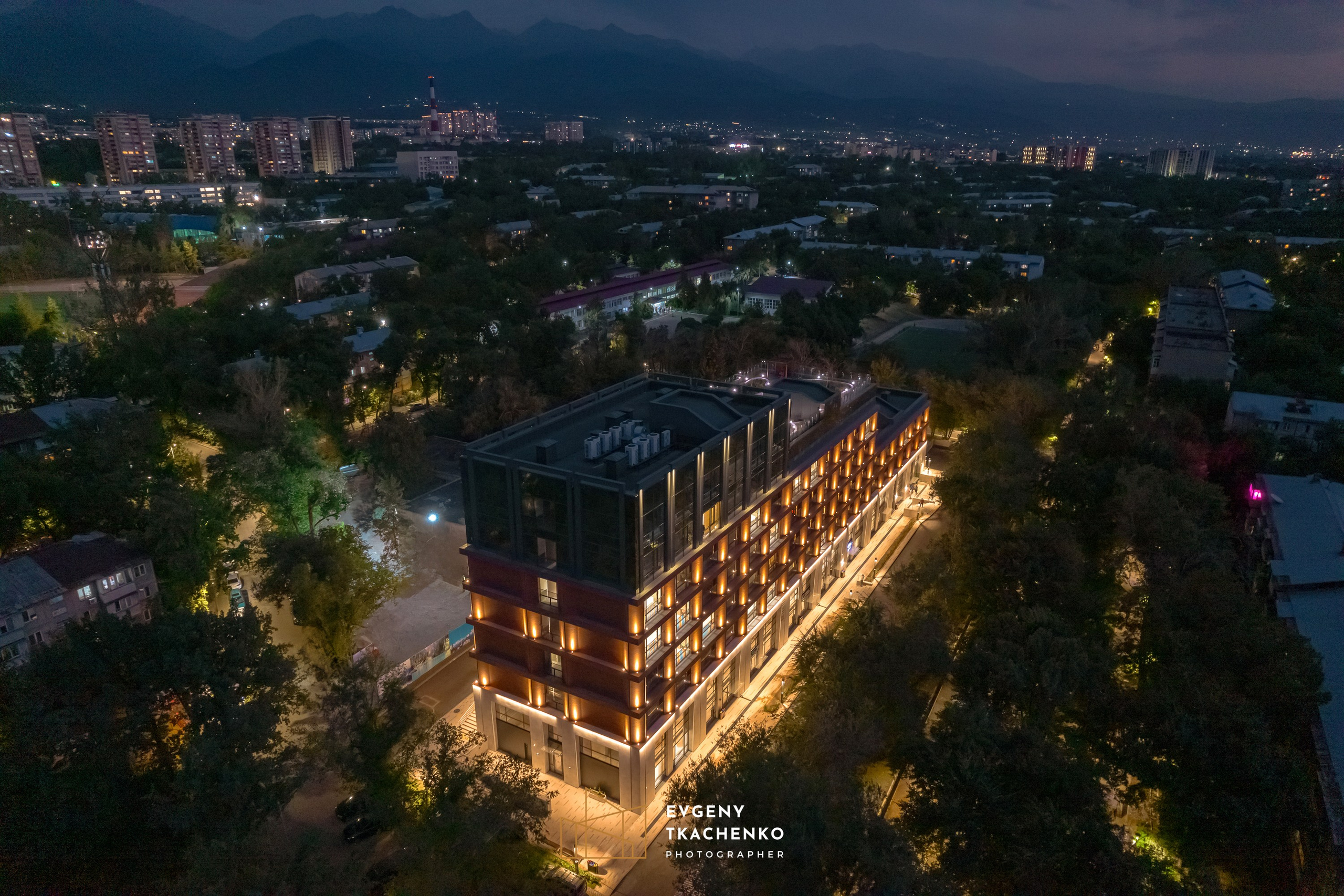 Общежитие университета NarXoz в Алматы. Архитектурный и интерьерный фотограф в Казахстане