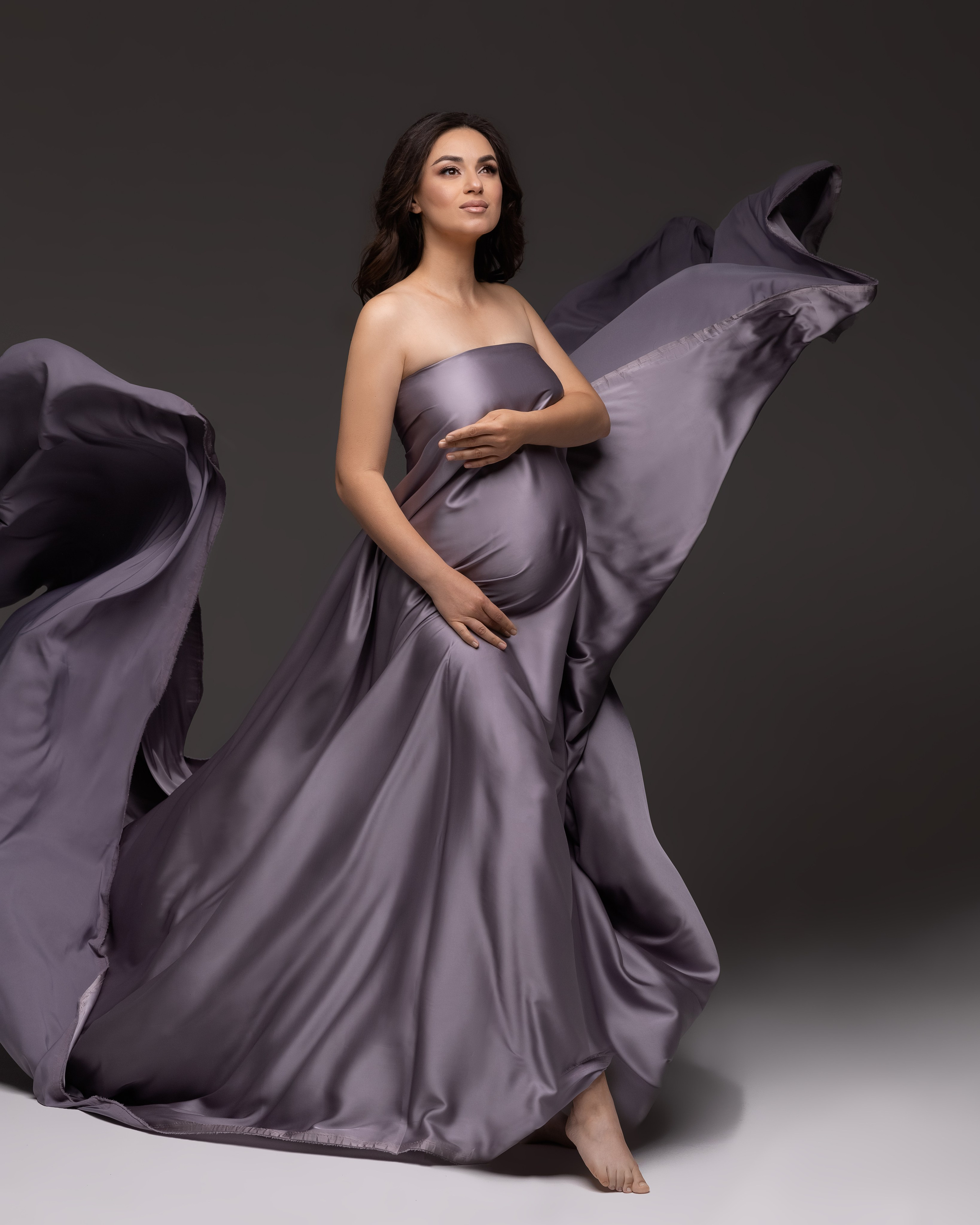 Шелк армани 5 м фиолетово-розовый