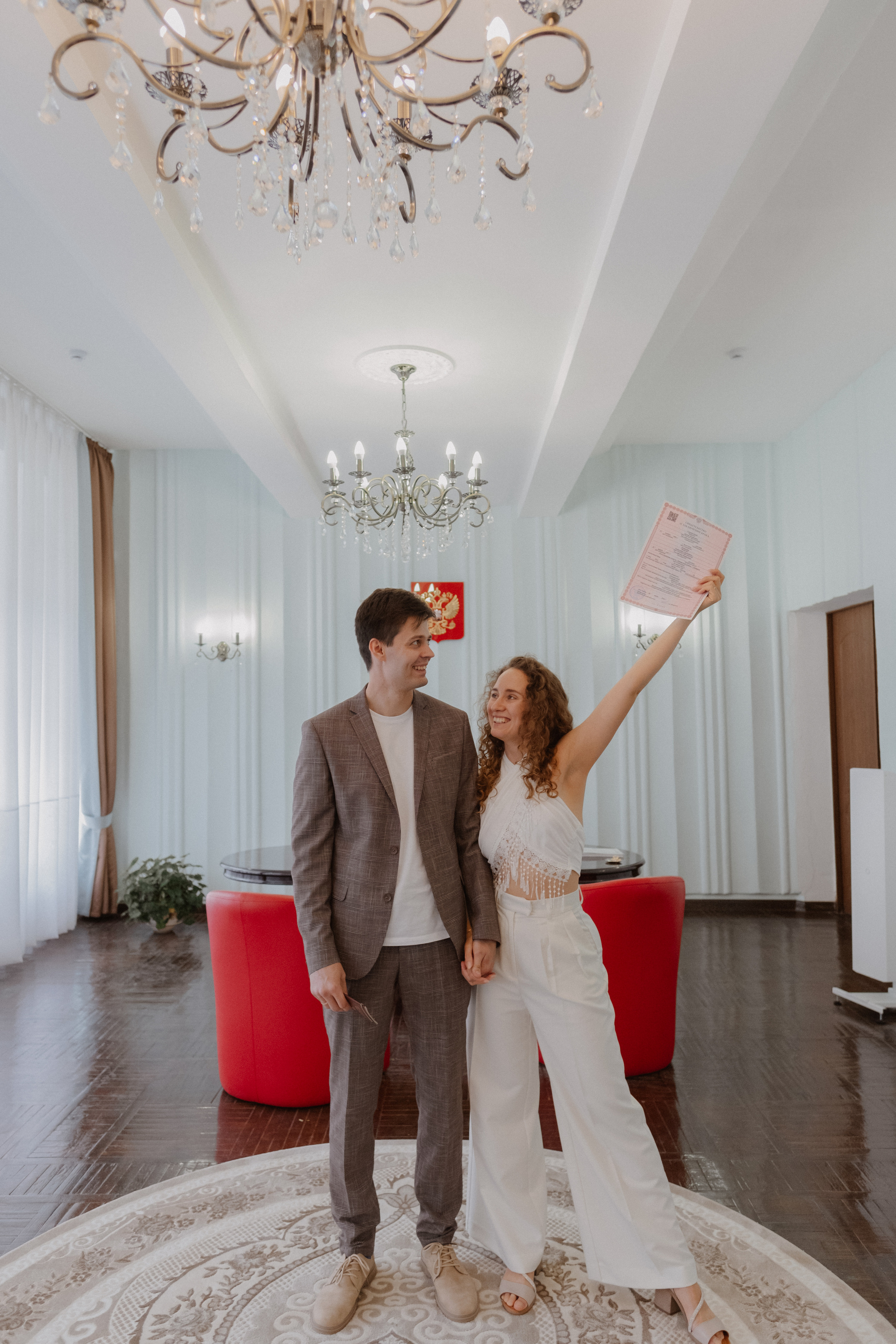 ЗАГС + свадебная прогулка Каролины и Артема. Свадебный и семейный фотограф г. Волгоград Биленко Ангелина