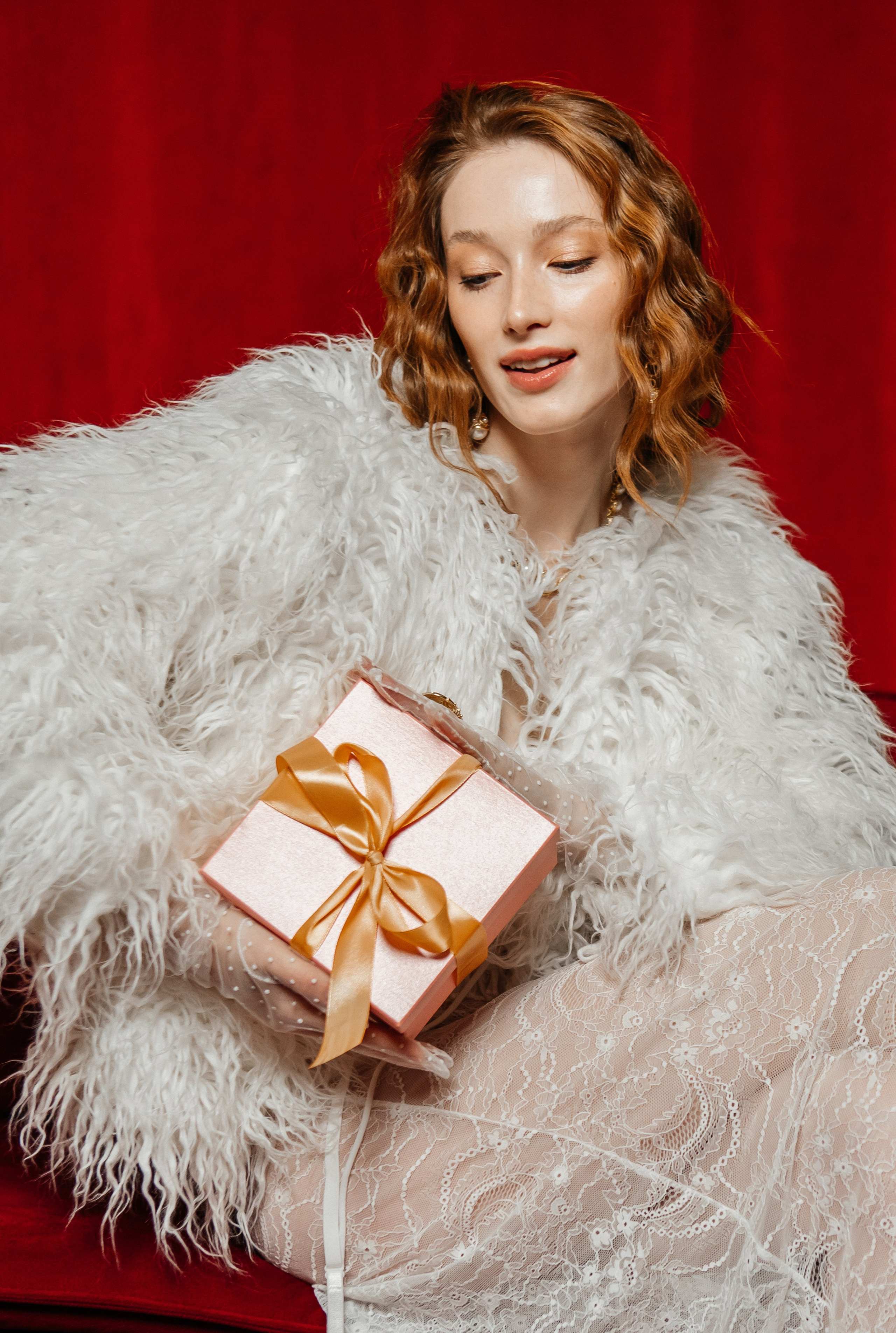 Новогодняя фотосессия Элина в зале ИДЕАЛ. Свадебный фотограф в Москве