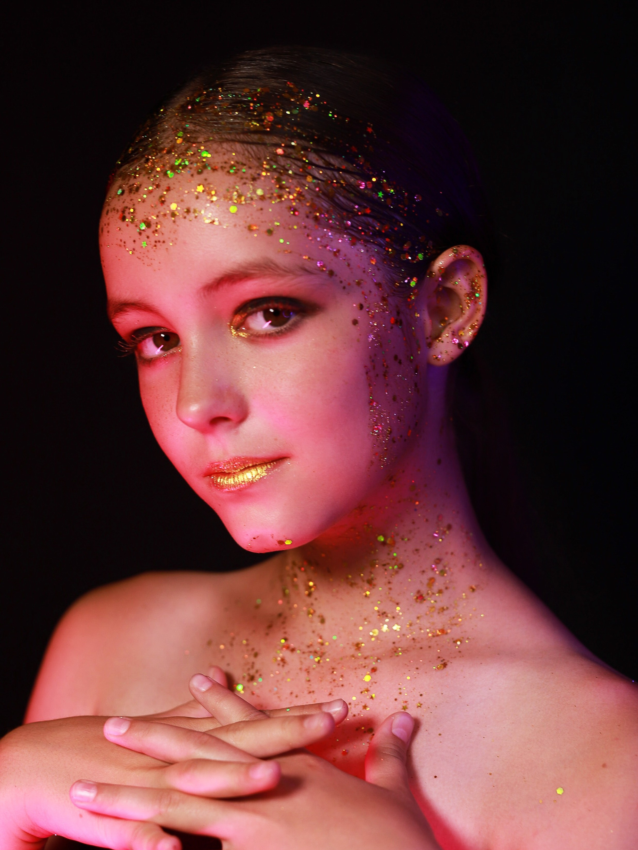 Портреты с глитер. Фотограф Юлия Мальцева
