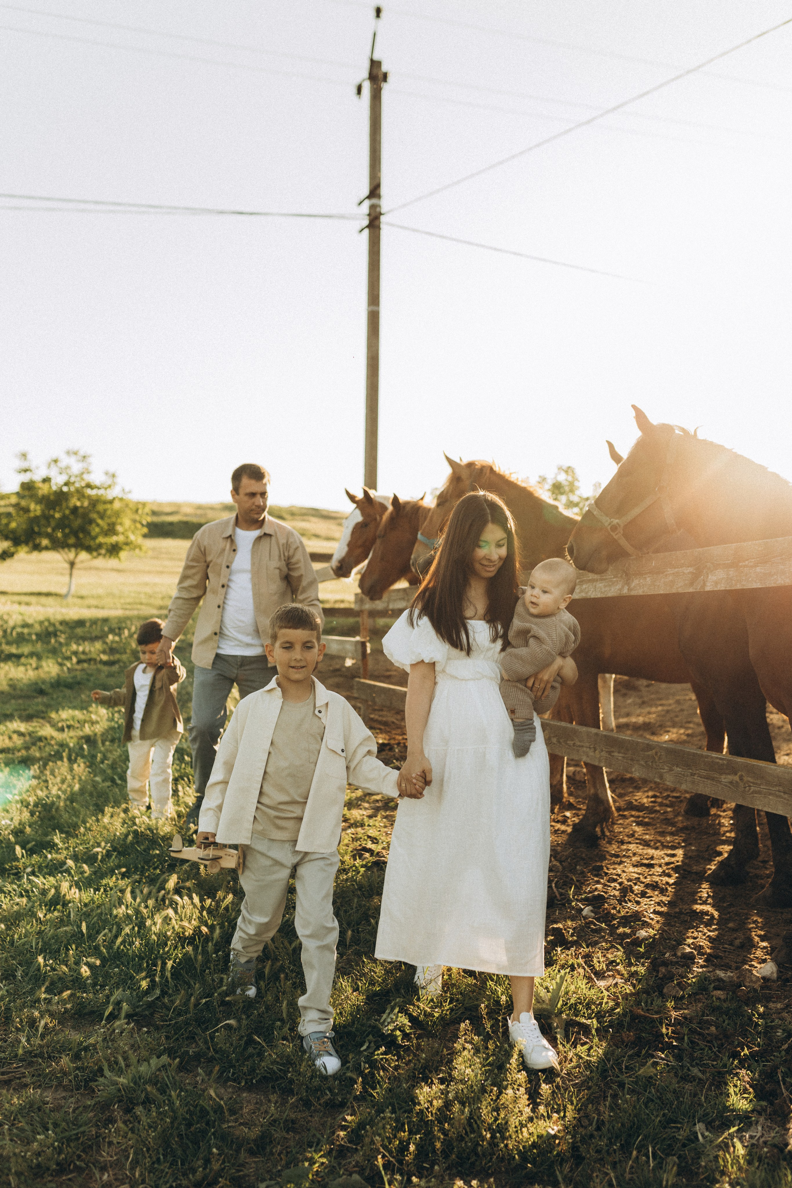 Закат на ферме. Семейный фотограф в Новороссийске и Анапе Александра Яковлева