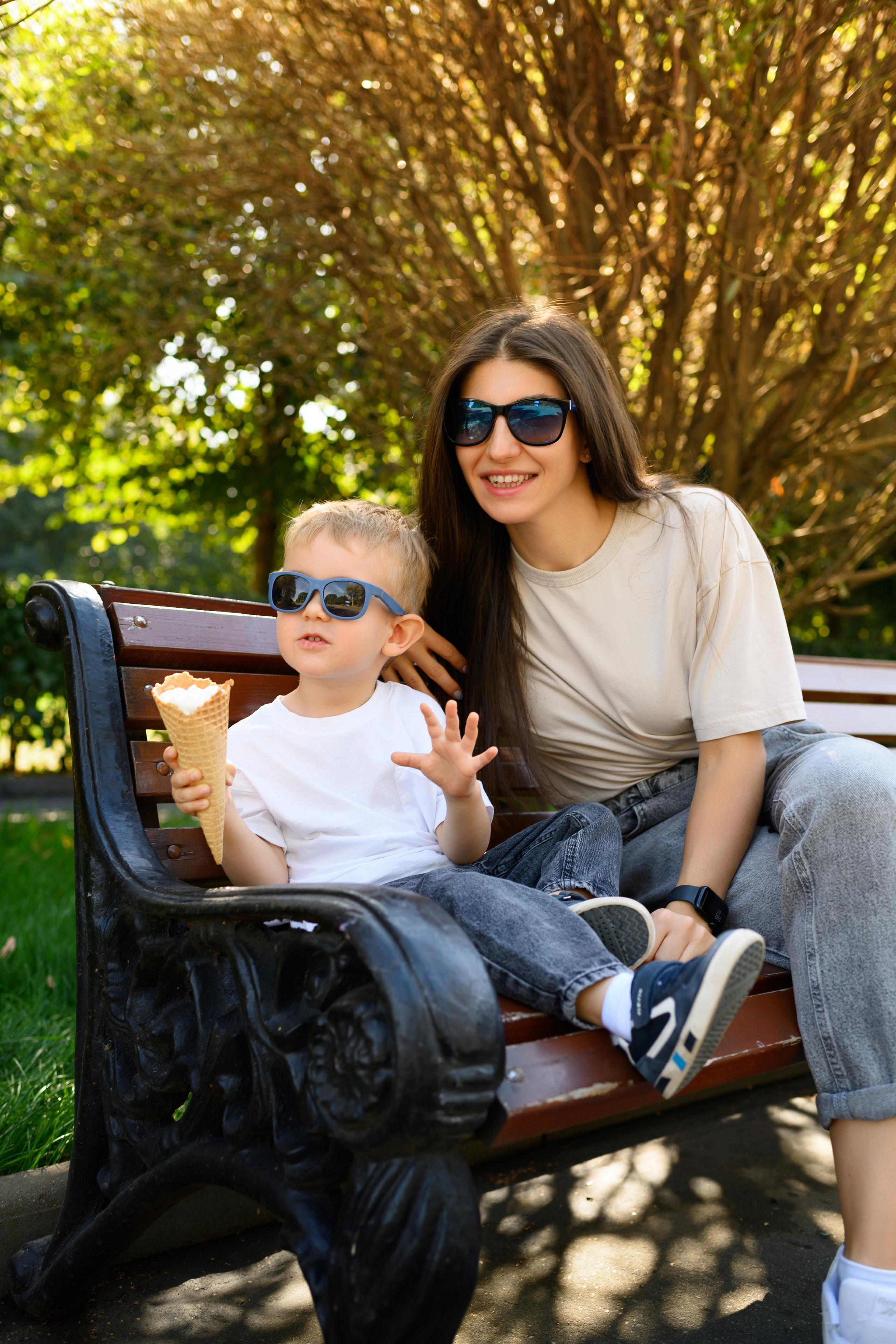 Семейная фотопрогулка. Семейный, детский фотограф в Москве Дегтярева Анастасия