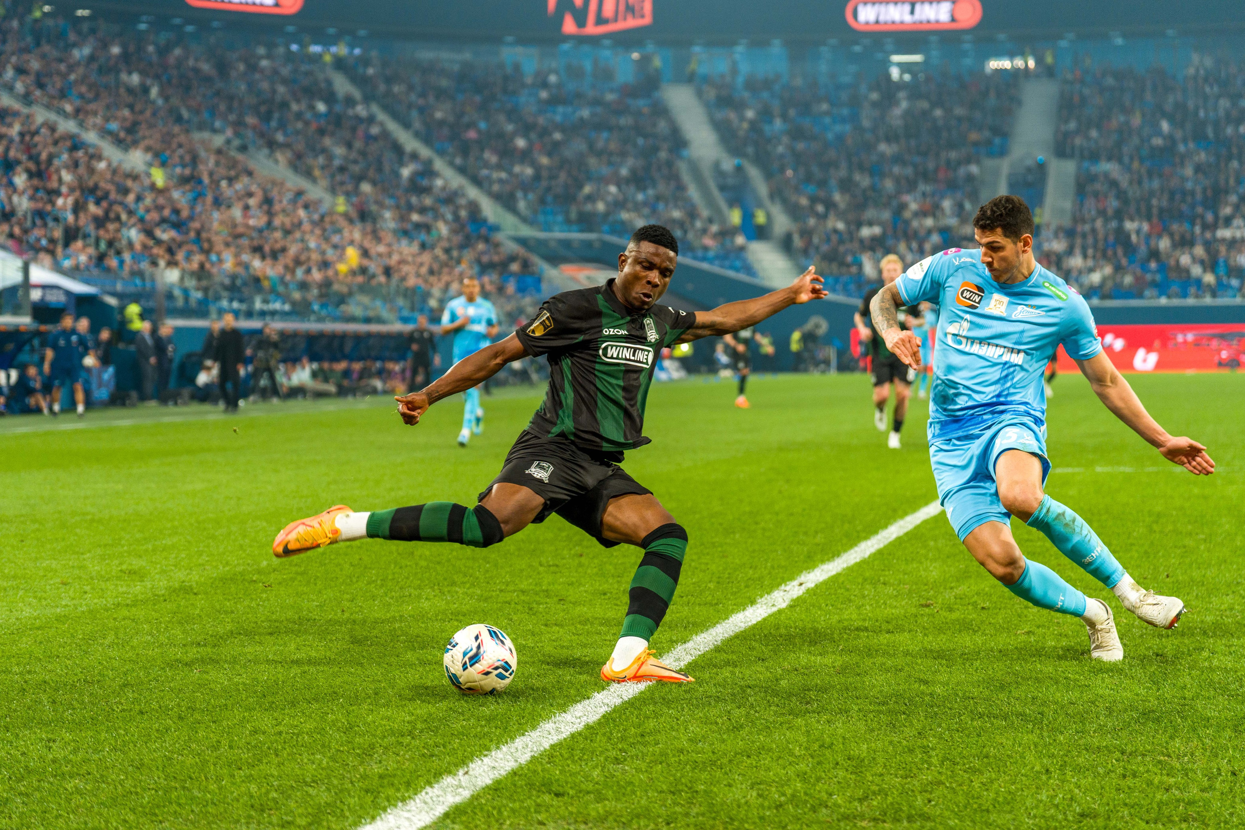 Zenit vs Krasnodar 1–1 | RPL Round 24 Match Photography at Gazprom Arena — Anton Hauff, Saint Petersburg. Sports Photographer in Saint Petersburg | Anton Hauff