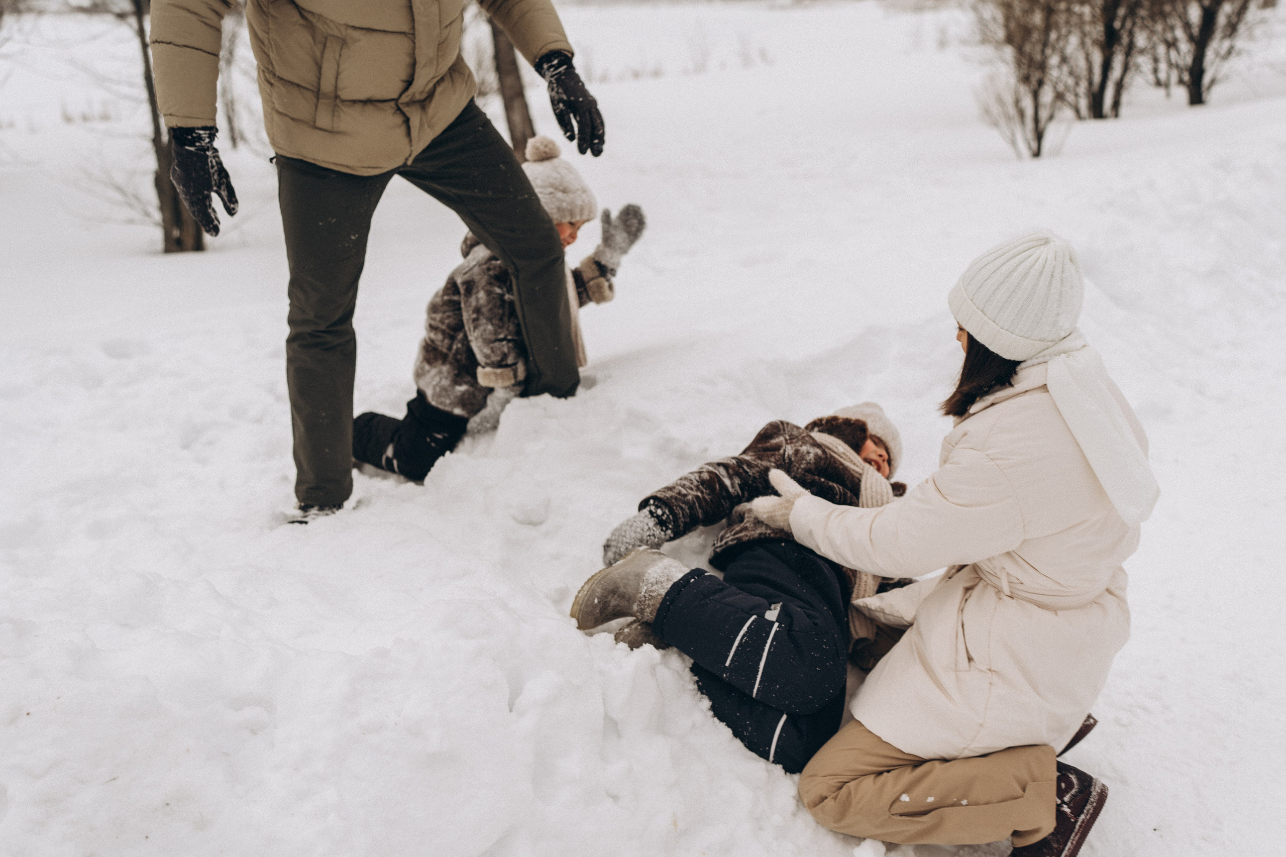 Зимняя семейная фотосессия. Детский, семейный и ньюборн фотограф в Москве Юлия Шуарт