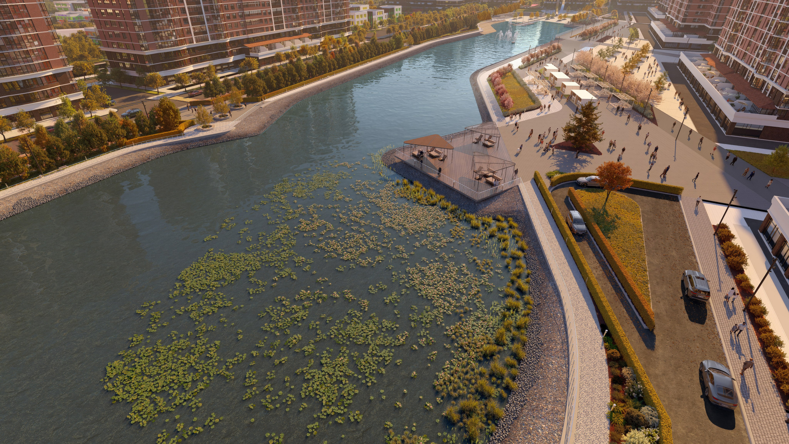 Живописный парк в Краснодаре — Архитектурная визуализация. 3Д Визуализация Интерьера и Архитектуры