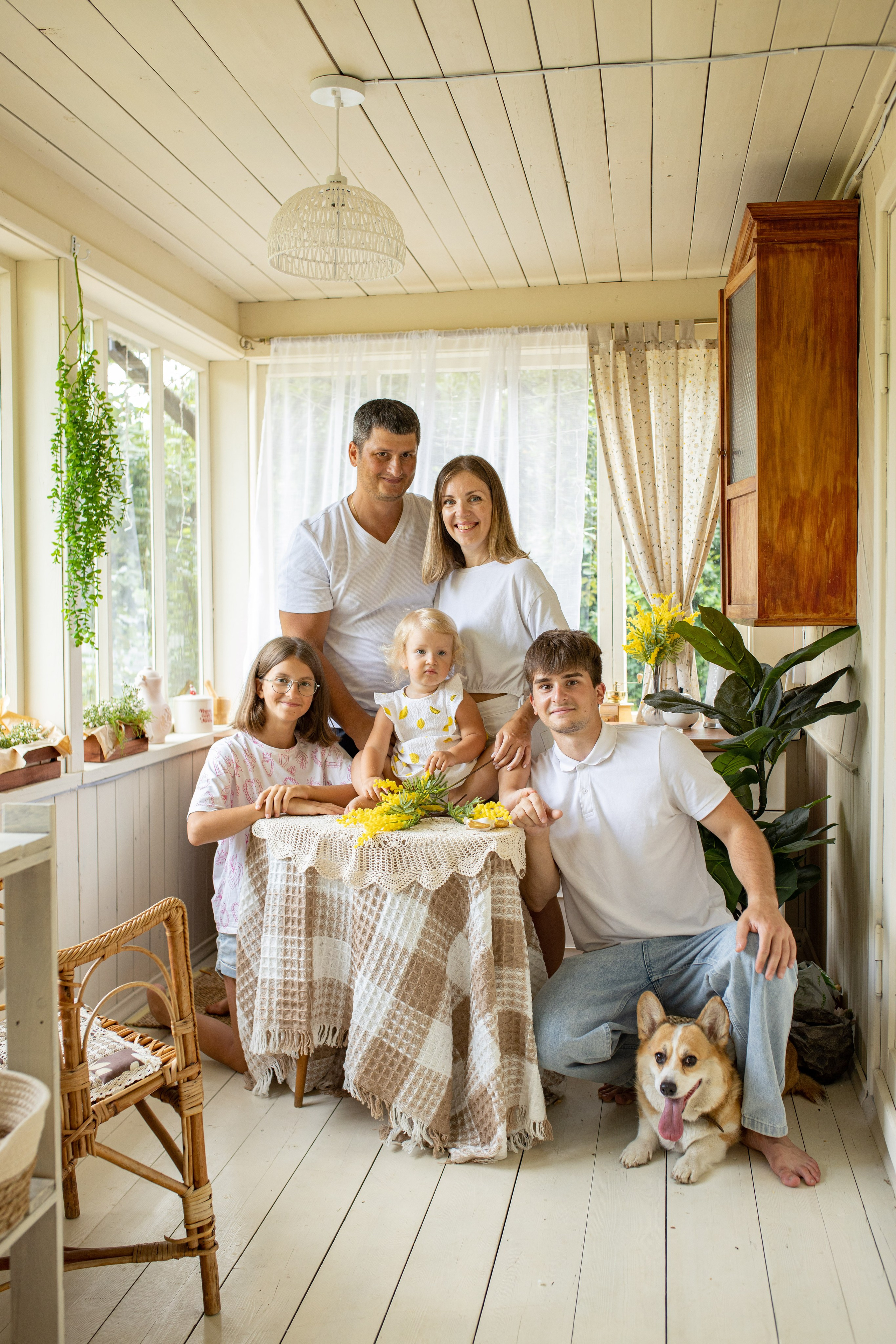 Семейная фотосессия на даче в Купавне. Фотограф в Железнодорожном и Балашихе