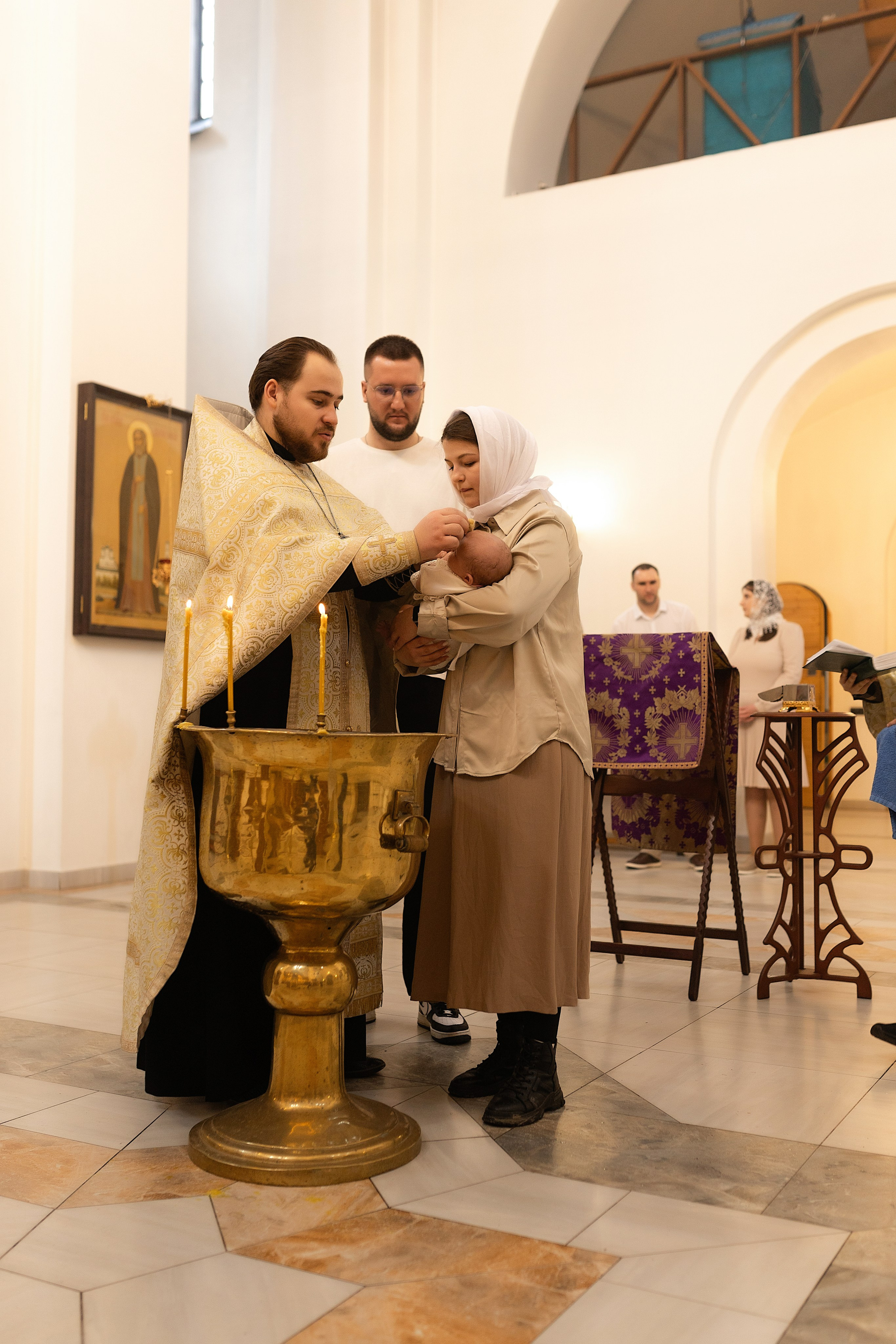 Таинство крещения Алисы. Фотограф в Железнодорожном и Балашихе