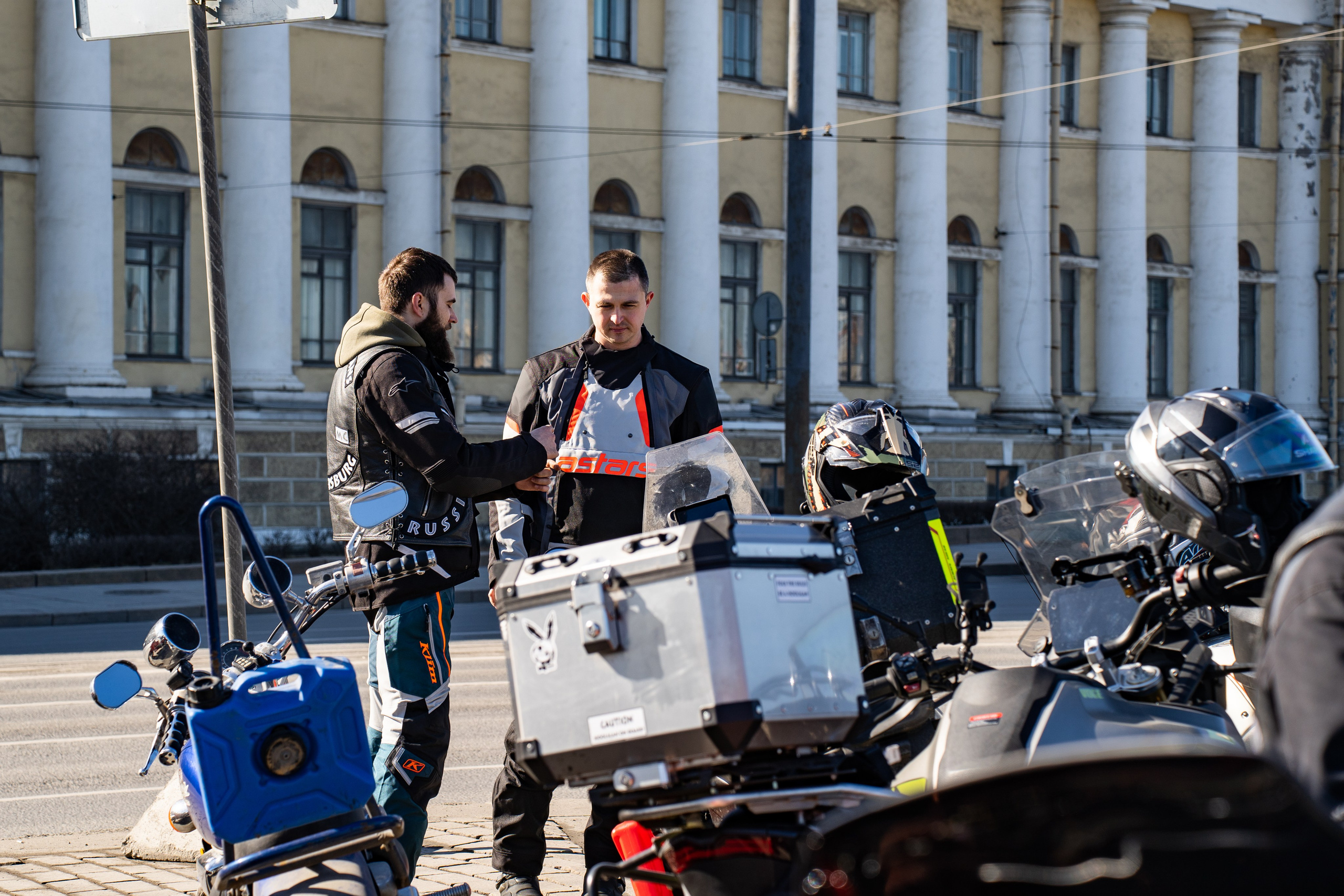 Весенний прохват мотоклуба Normans Riders MC. Концертный и репортажный фотограф в Санкт-Петербурге Слава Пахомов