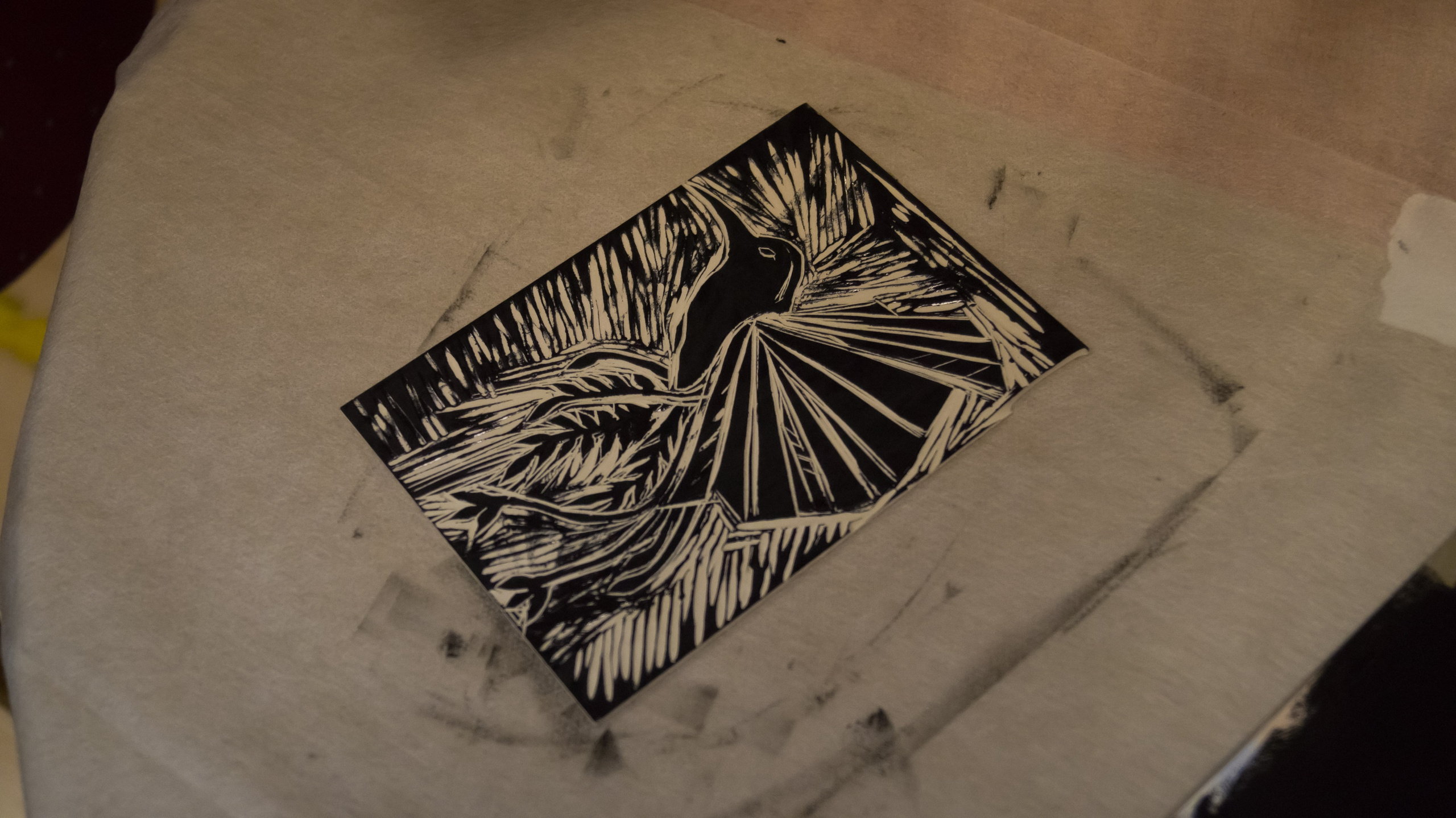 Мастер-класс по линогравюре в рамках проекта «Стены». Belay.Art