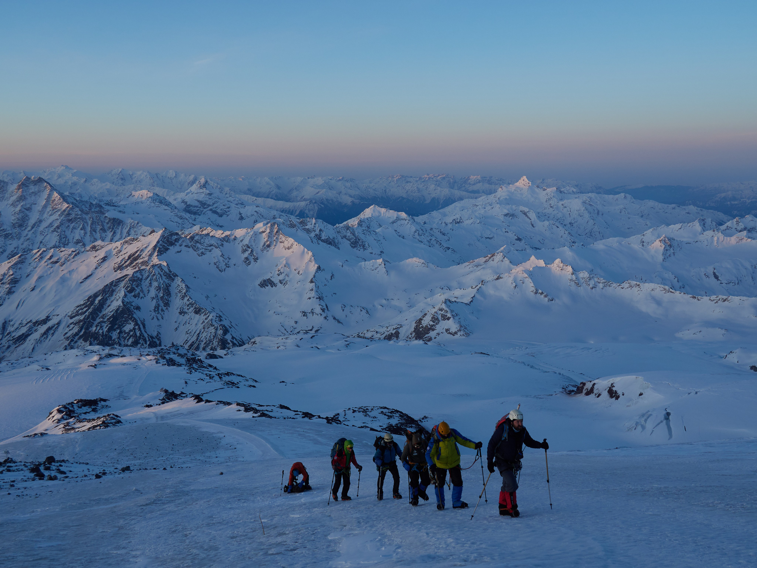 Фотограф на Эльбрусе