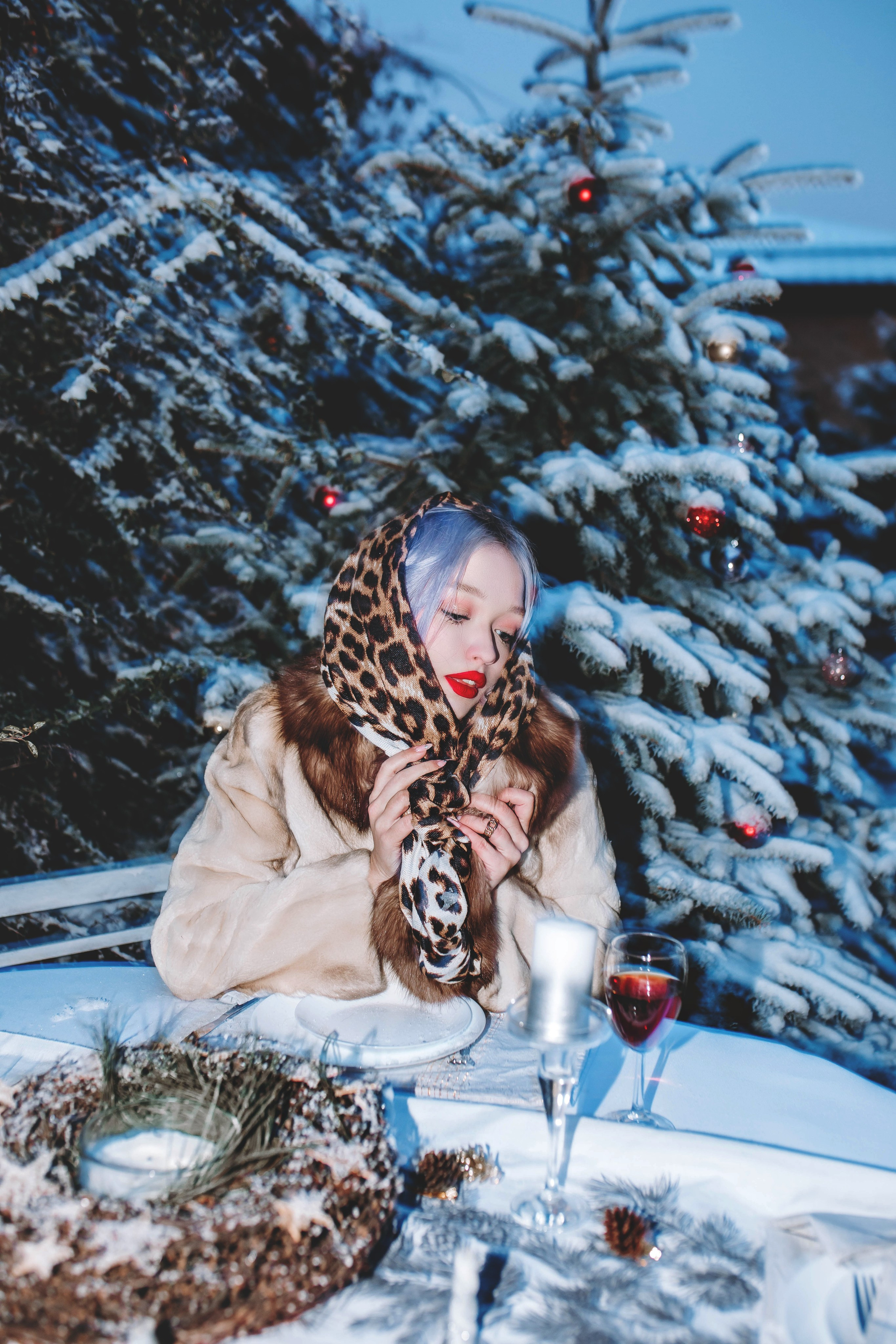 Новый год — девушки в шубах. Фотограф в Ставрополе Алина Клочкова