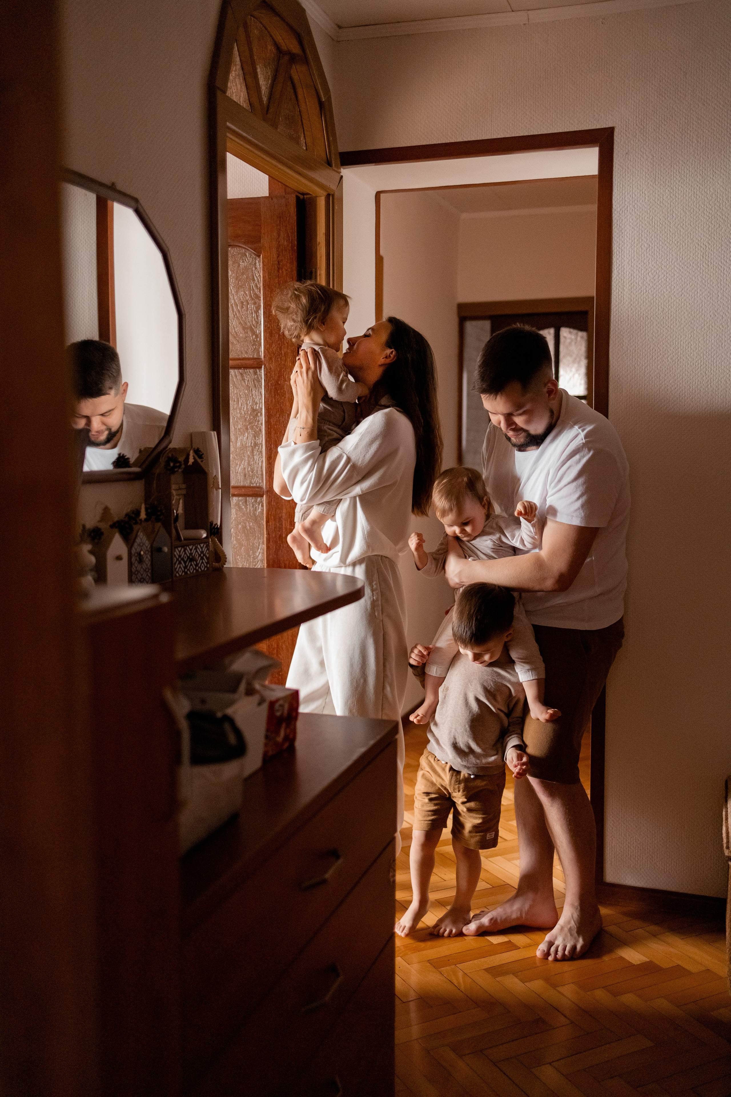 Николай, Ирина, Денис, Вика, Ника. Фотограф беременности и материнства в Москве Мария Менендес-Гонсалес