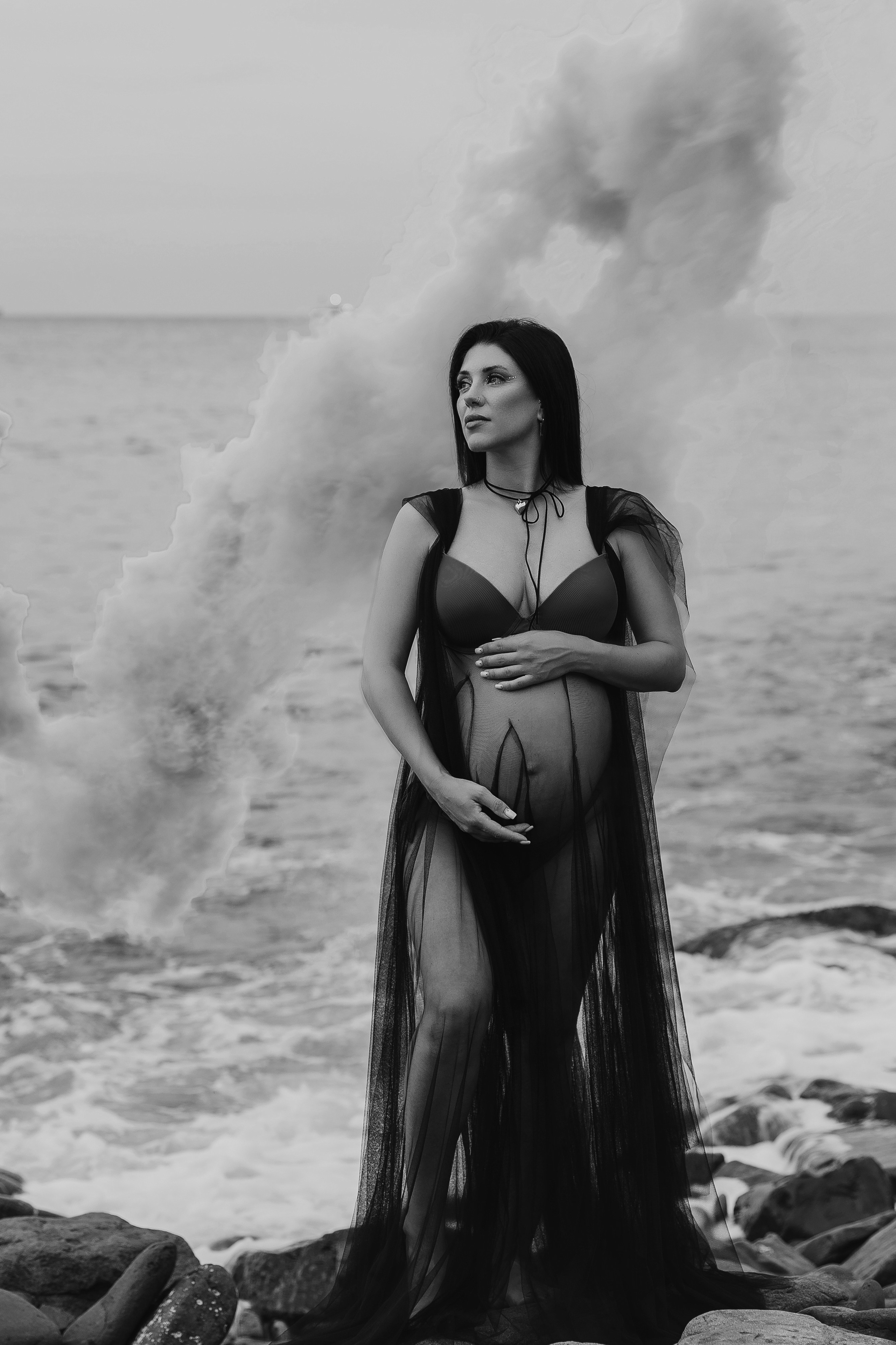 Беременная красотка у моря во Владивостоке. ВАШ ФОТОГРАФ В ПУСАНЕ (Южная Корея) Александра Ануфрий