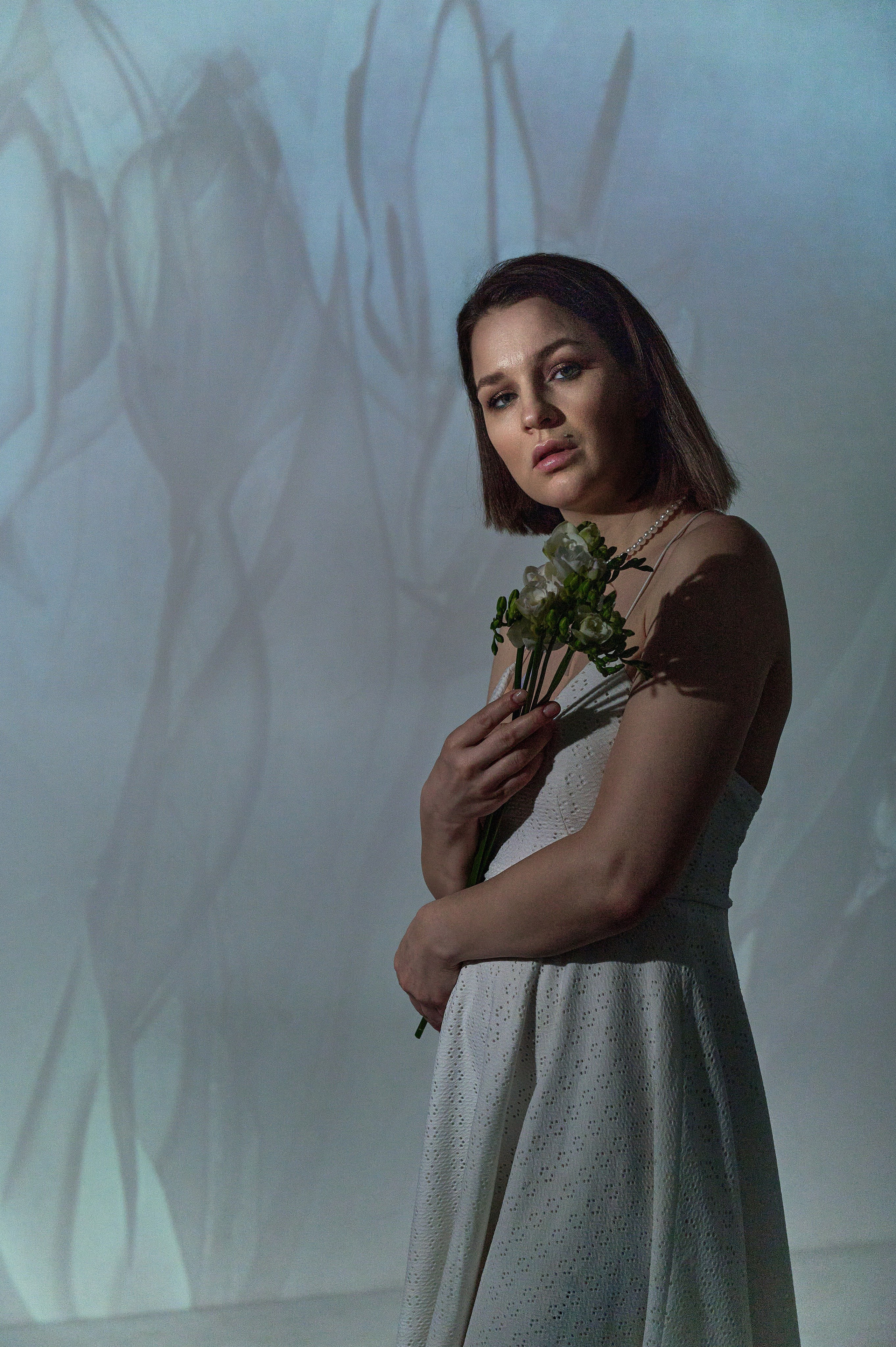 Фотосессия Ксении с проектором