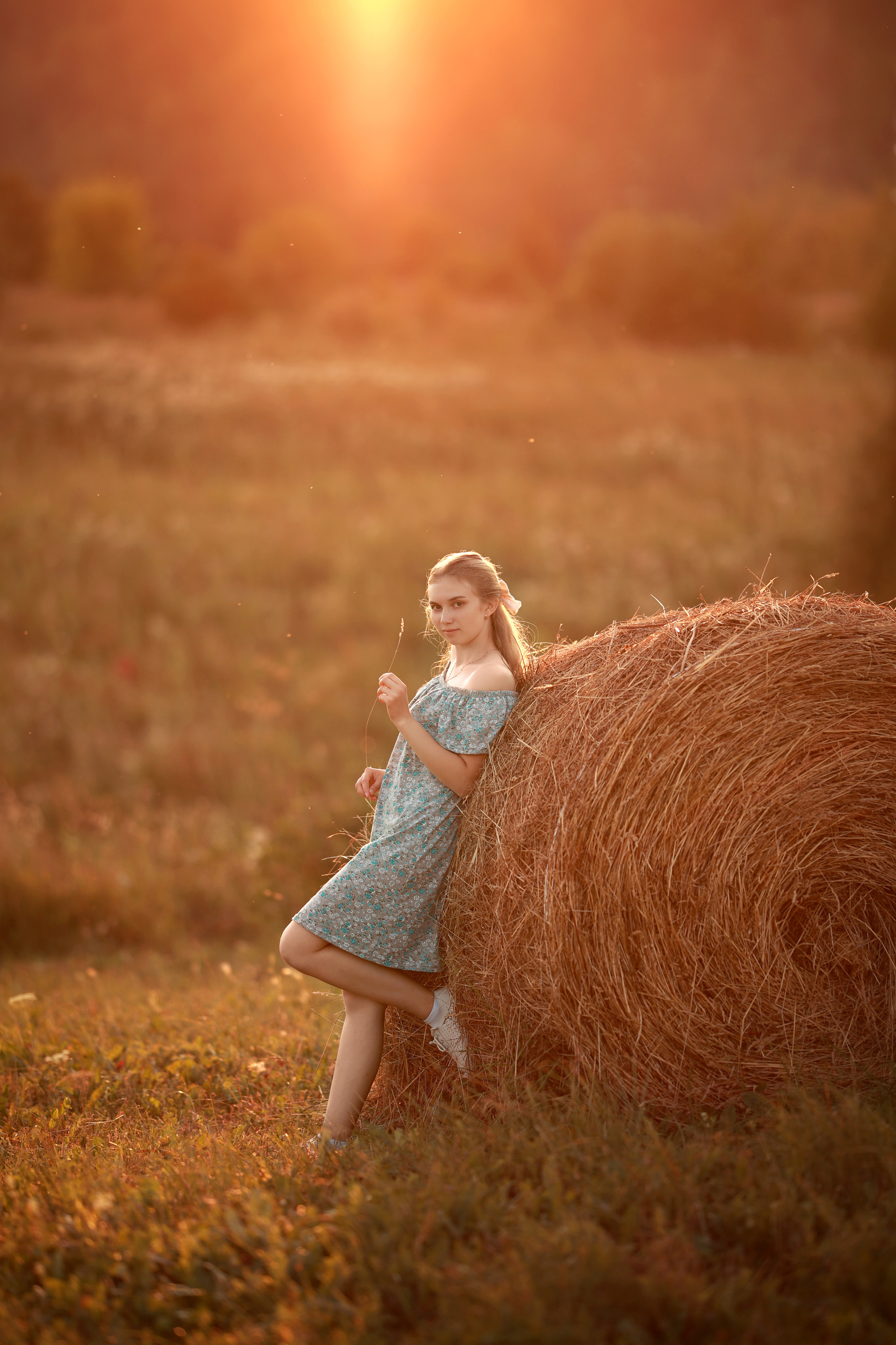Закатная фотосъемка женского портрета. Семейный и детский фотограф в Перми Мария Карабатова
