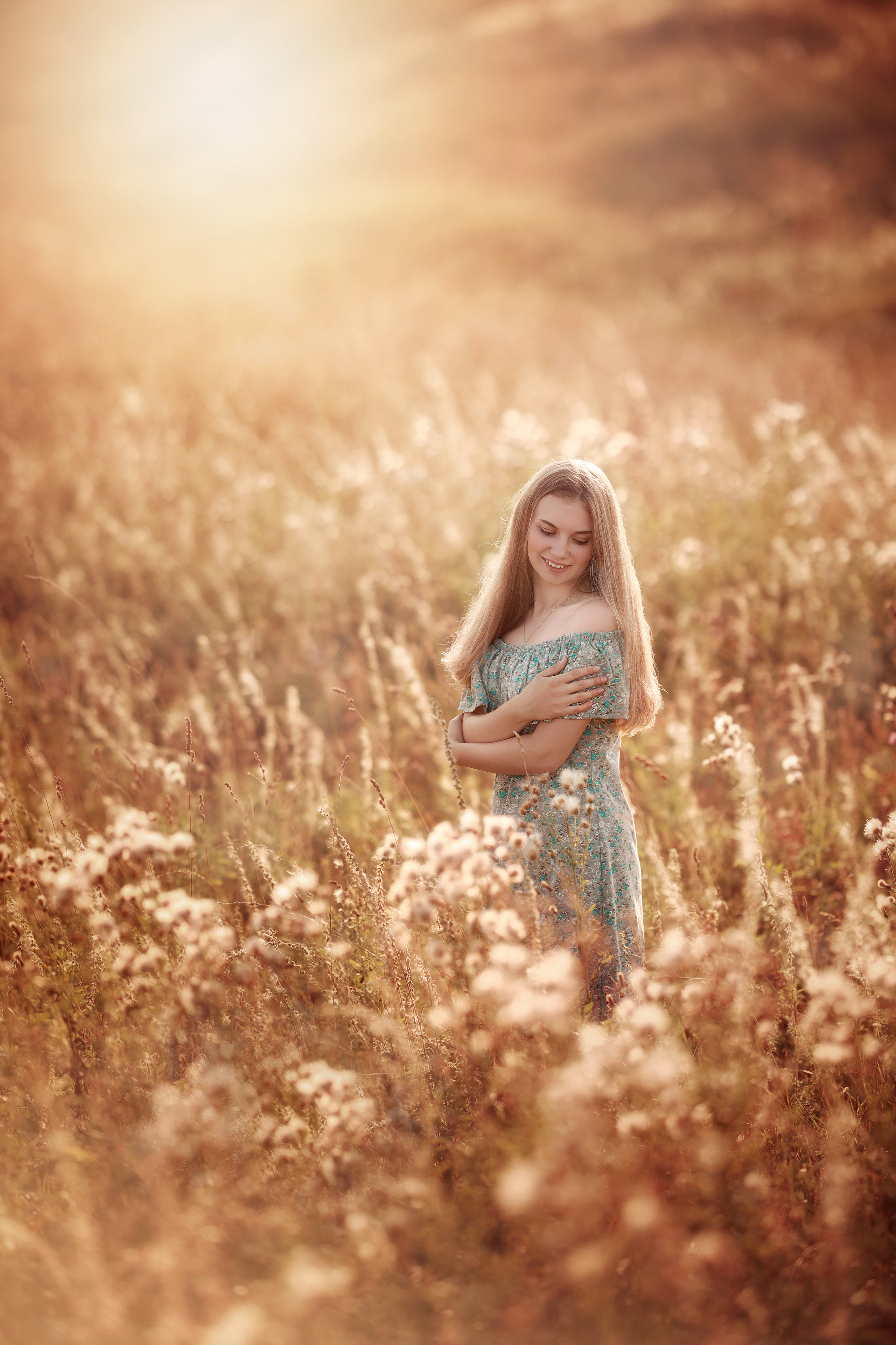 Закатная фотосъемка женского портрета. Семейный и детский фотограф в Перми Мария Карабатова