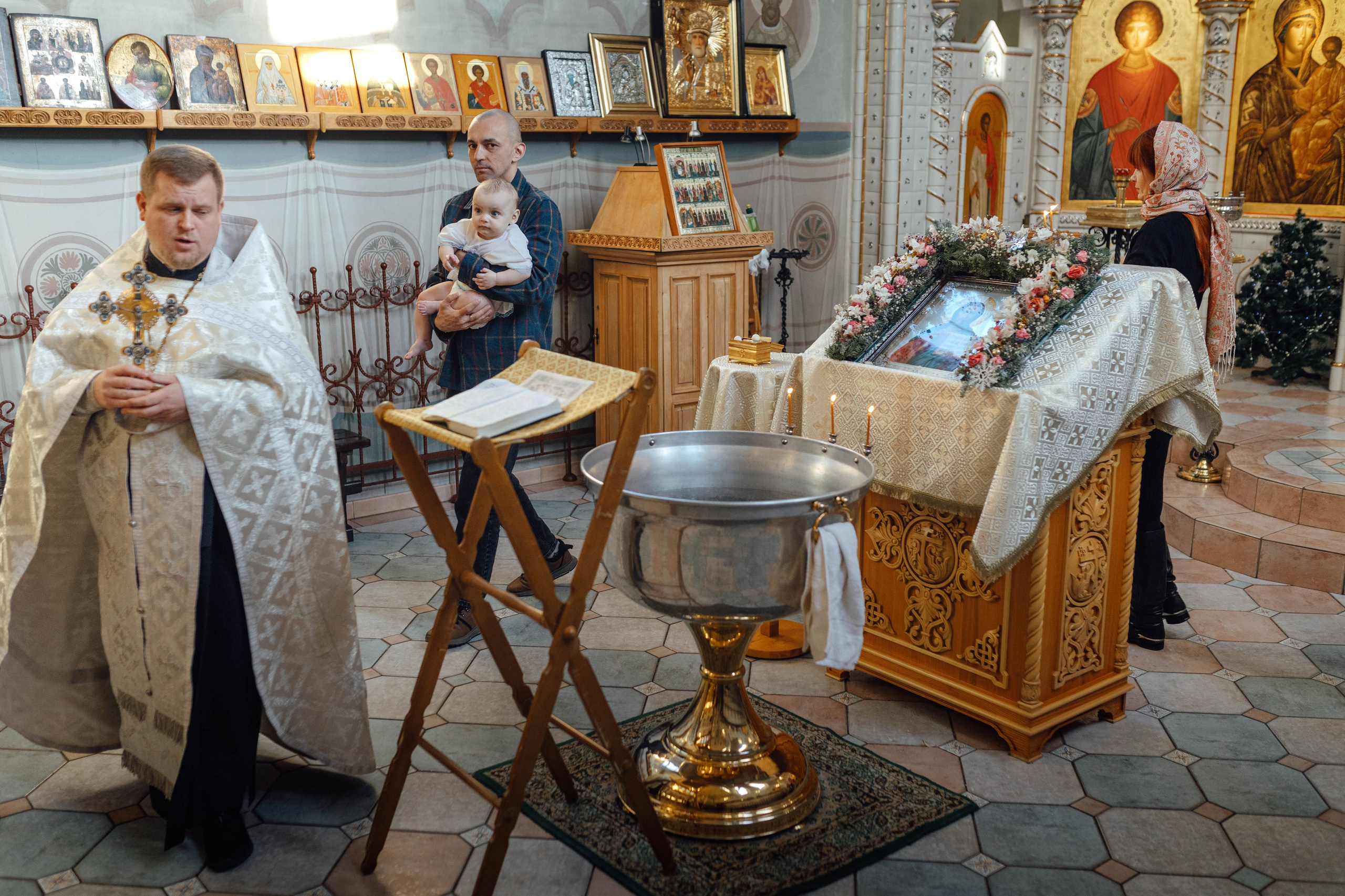 Крещение Александра, храм Иова Многострадального (Дом Милосердия), Минск, январь 2026