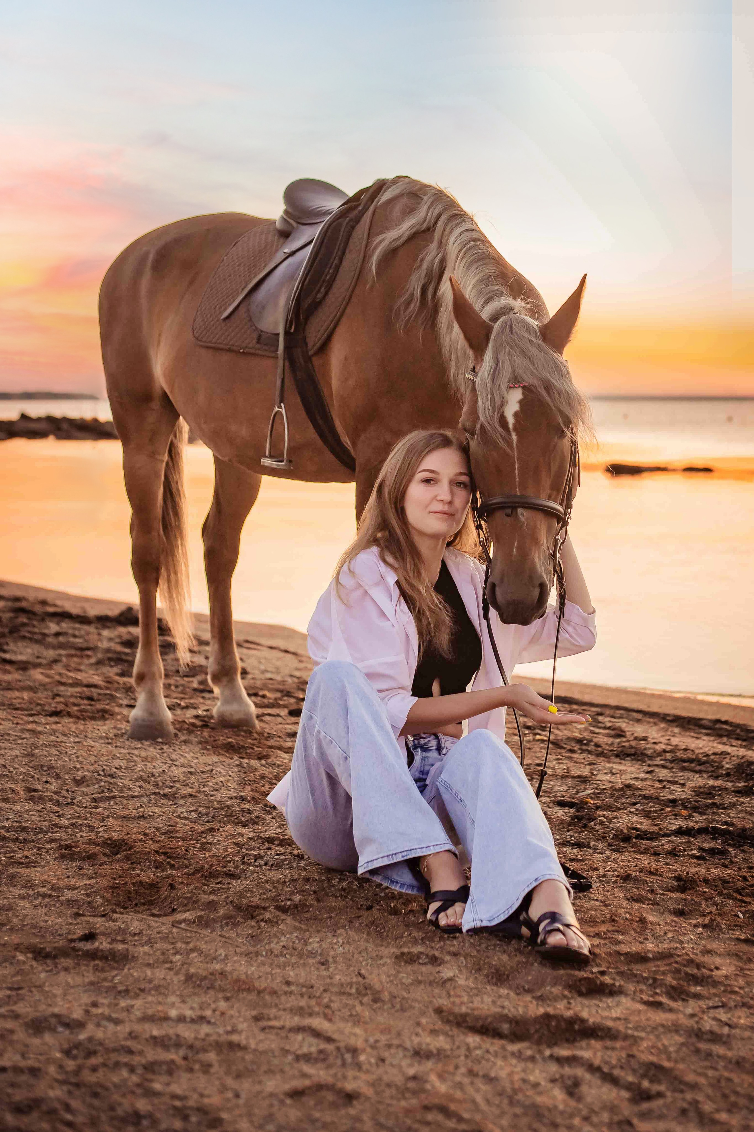 Фотосессия на море с лошадью. Фотограф в Феодосии Наталья Булгакова