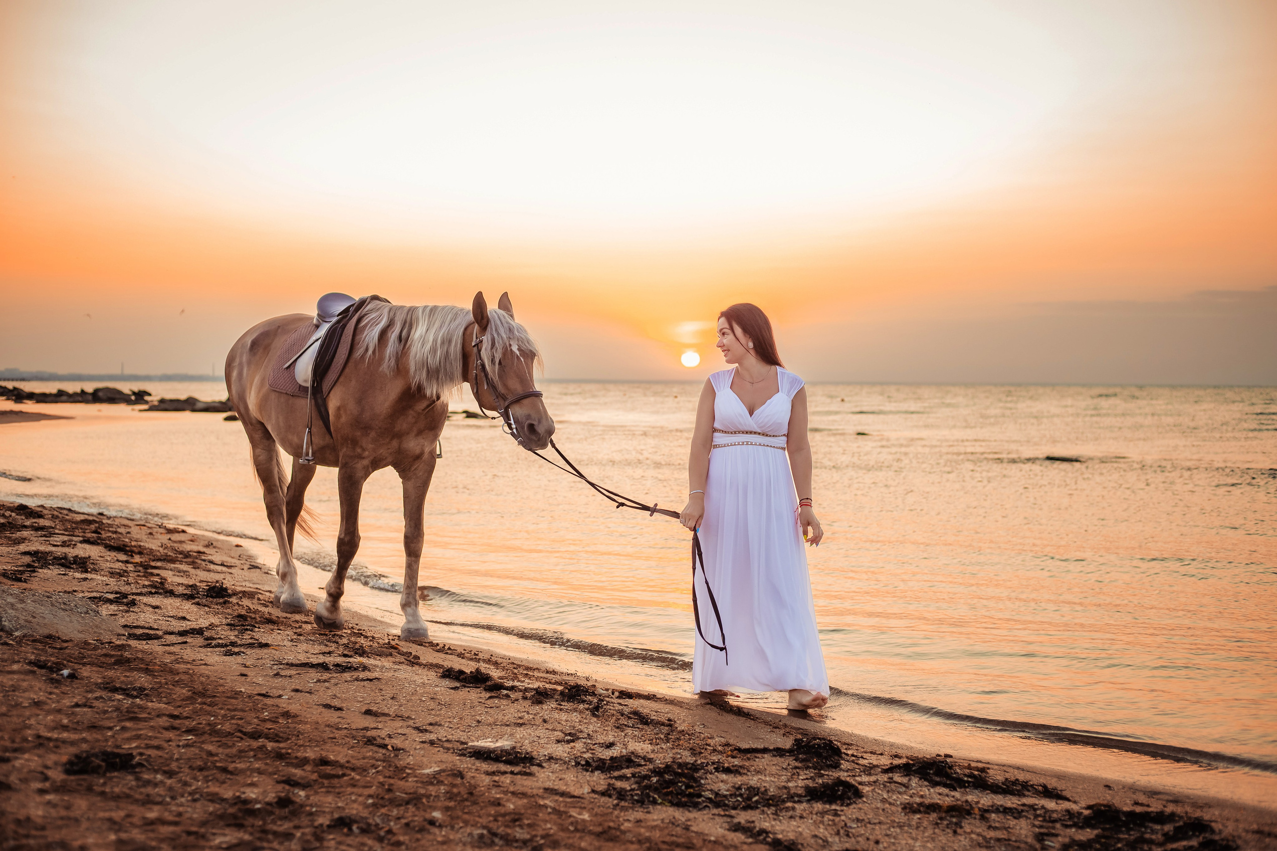 Фотосессия на море с лошадью. Фотограф в Феодосии Наталья Булгакова