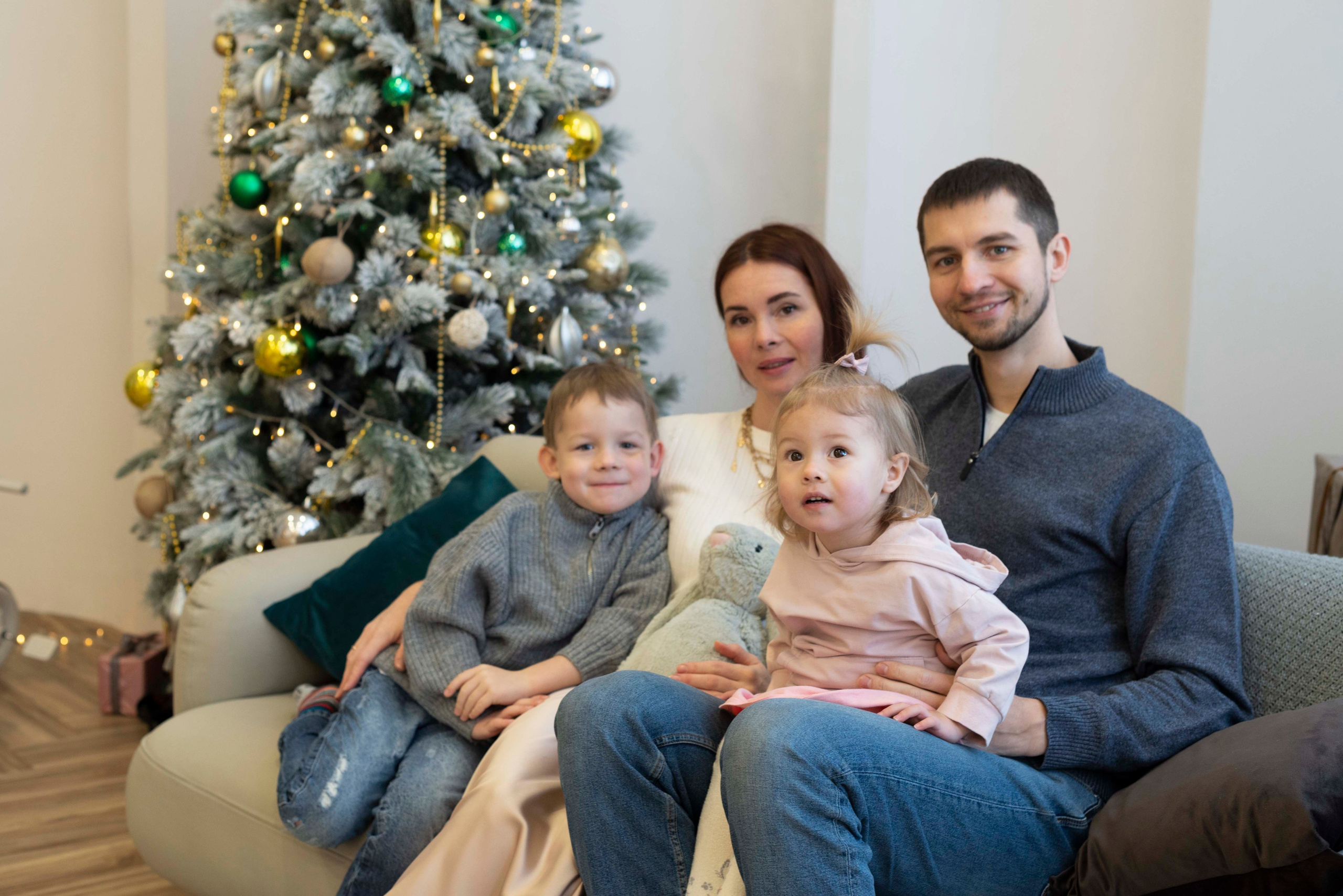 Новогоднее настроение семьи Бражниковых. Фотограф г. Москва