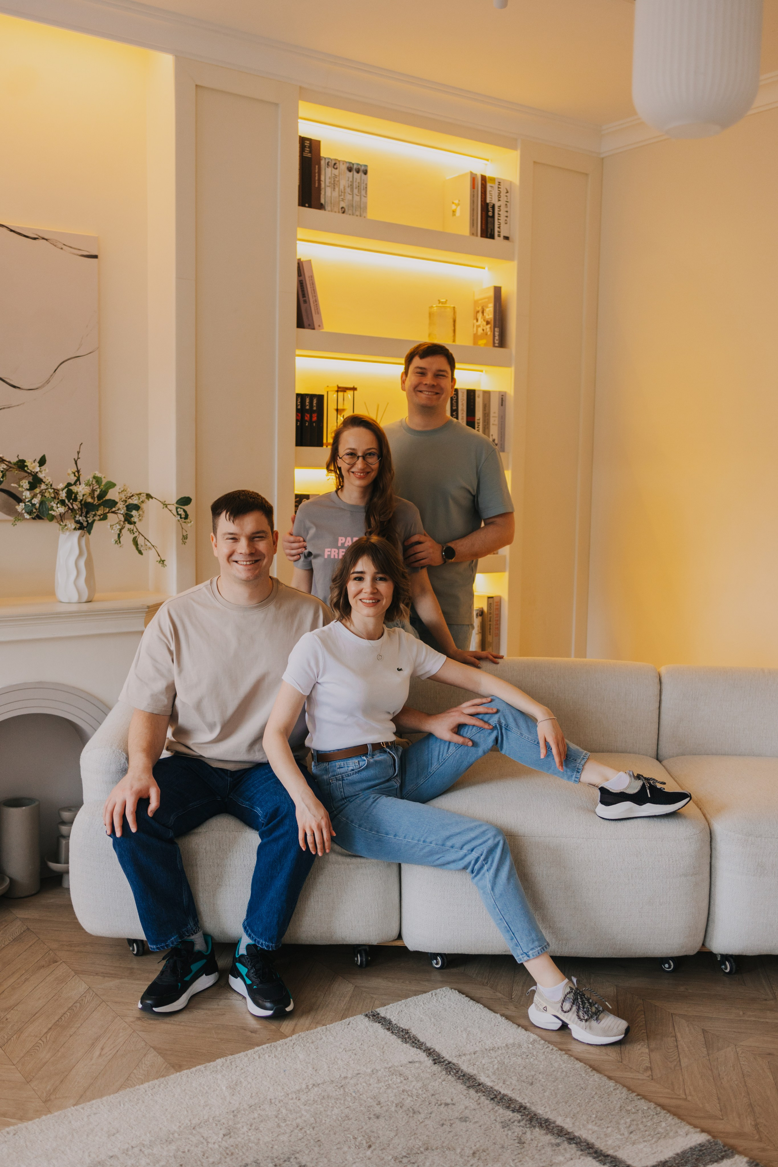 Большая семья. Домашняя фотосессия